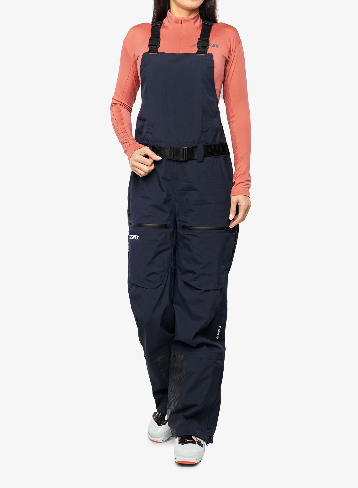 Ženske hlače adidas TERREX 3L GORE-TEX Snow Bib - legend ink