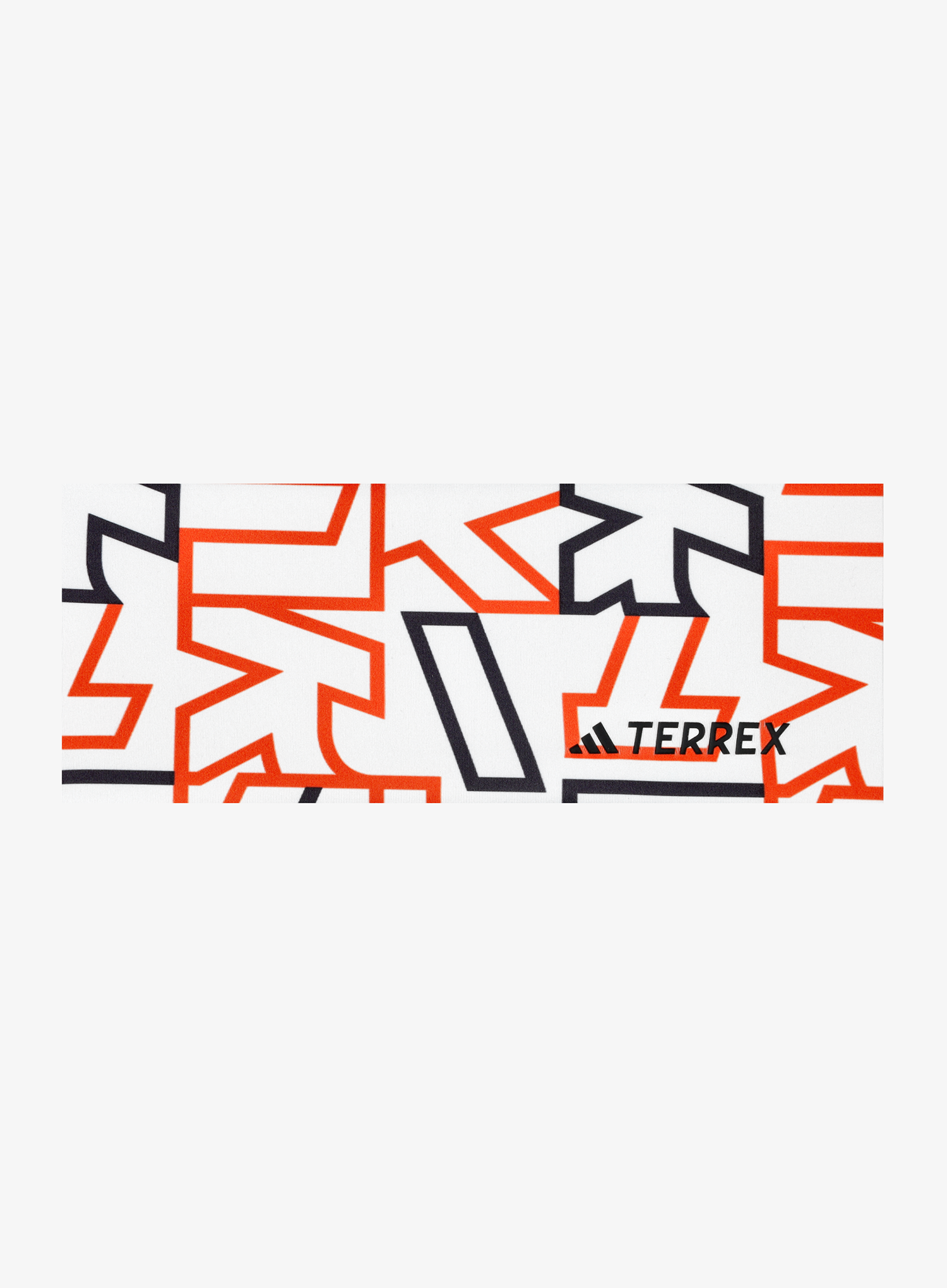 Naglavni trak adidas TERREX AEROREADY Graphic Headband - white/semi imp orange/black