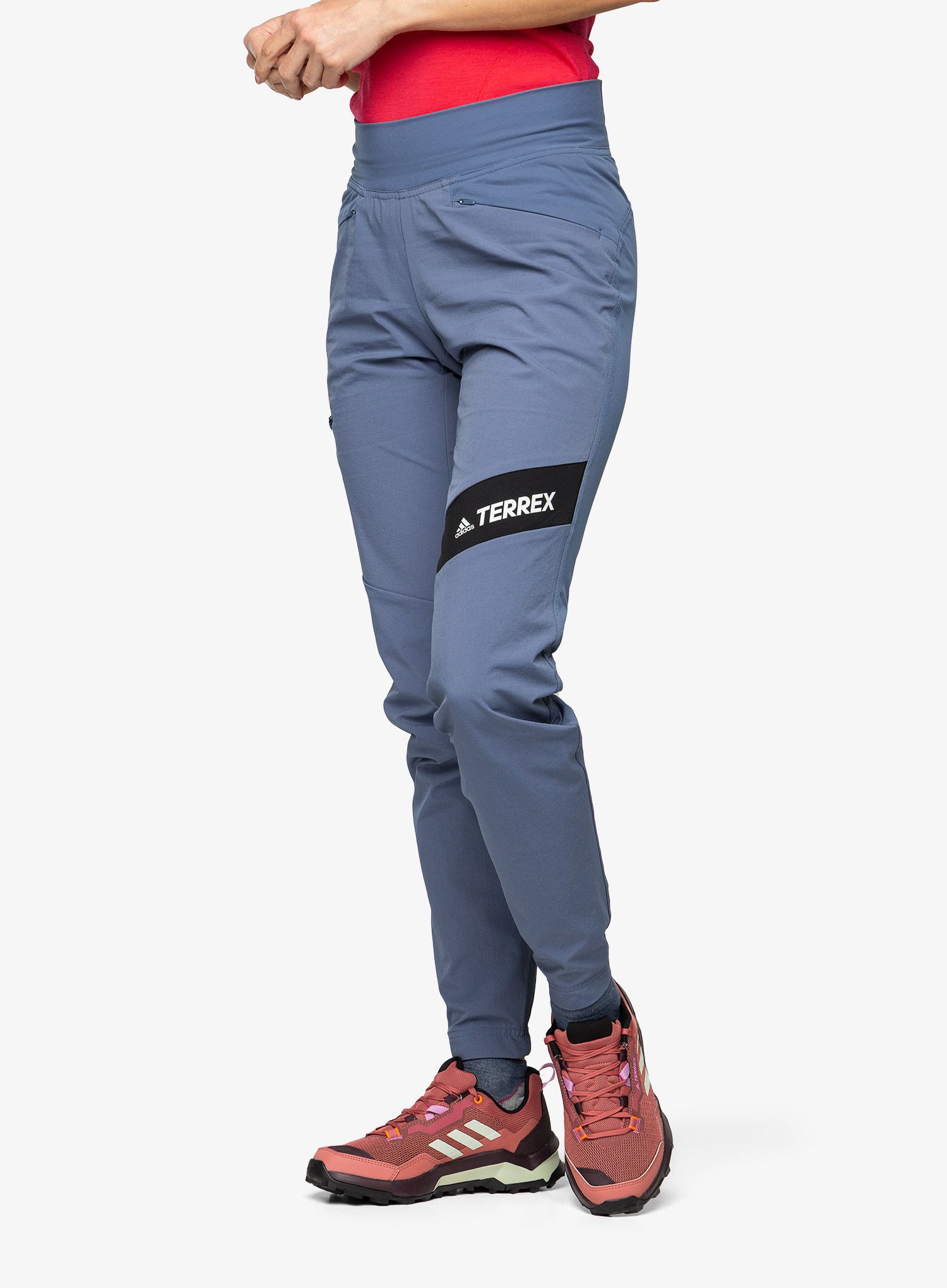 Ženski treking čevlji adidas TERREX AX4 - wonder red/linen grn/lilac
