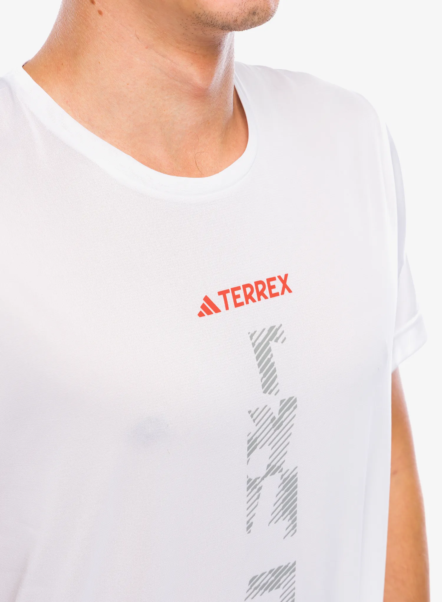 Majica za tek adidas TERREX Agravic Trail Running T-Shirt - white