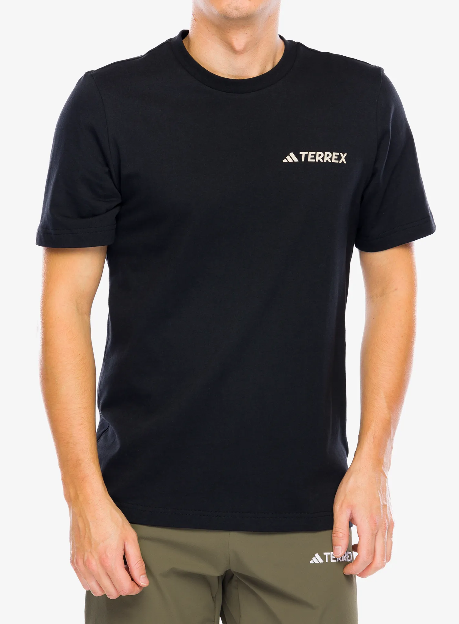 Bombažna majica adidas TERREX Back Graphic T-Shirt - black