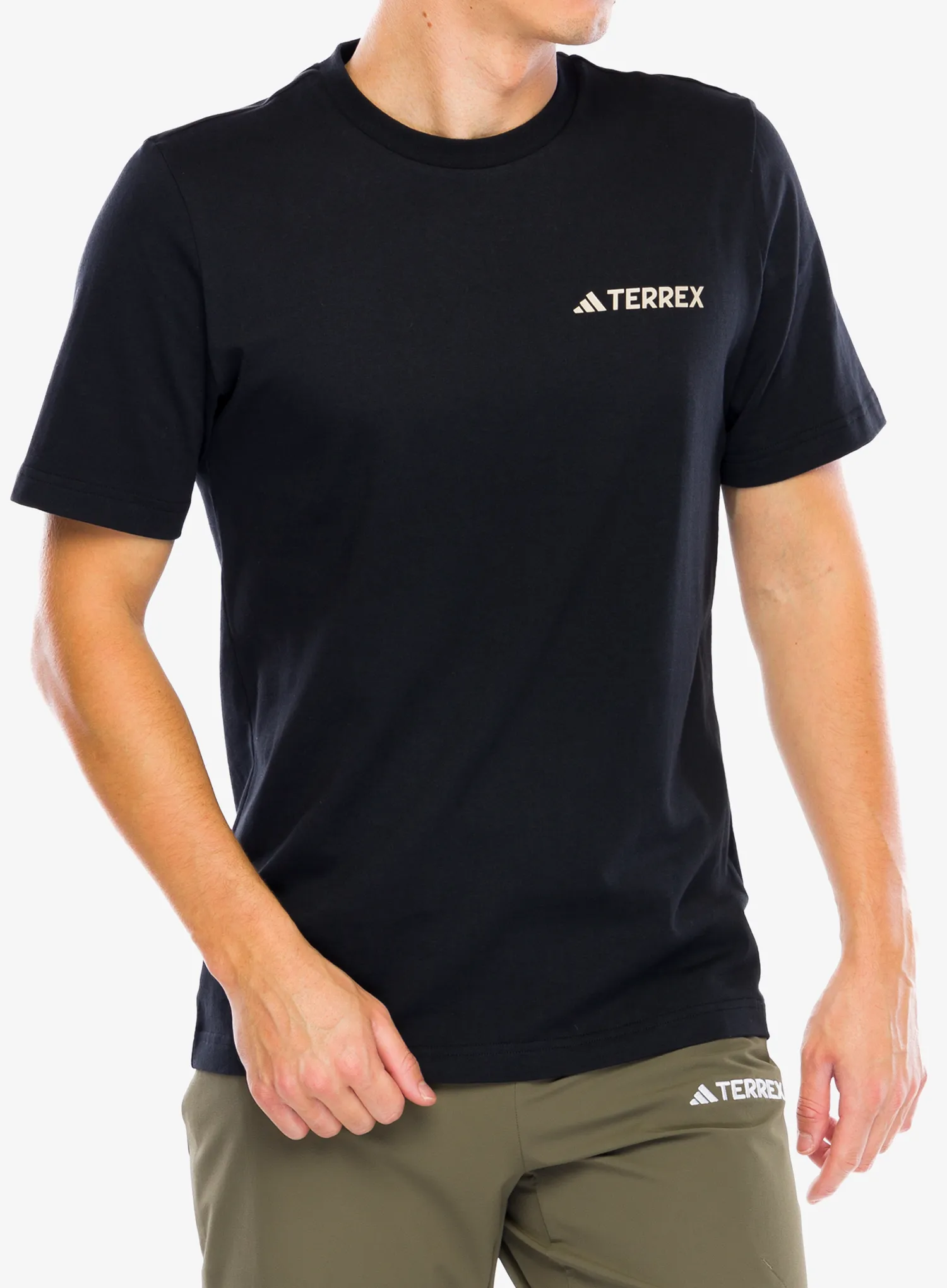 Bombažna majica adidas TERREX Back Graphic T-Shirt - black