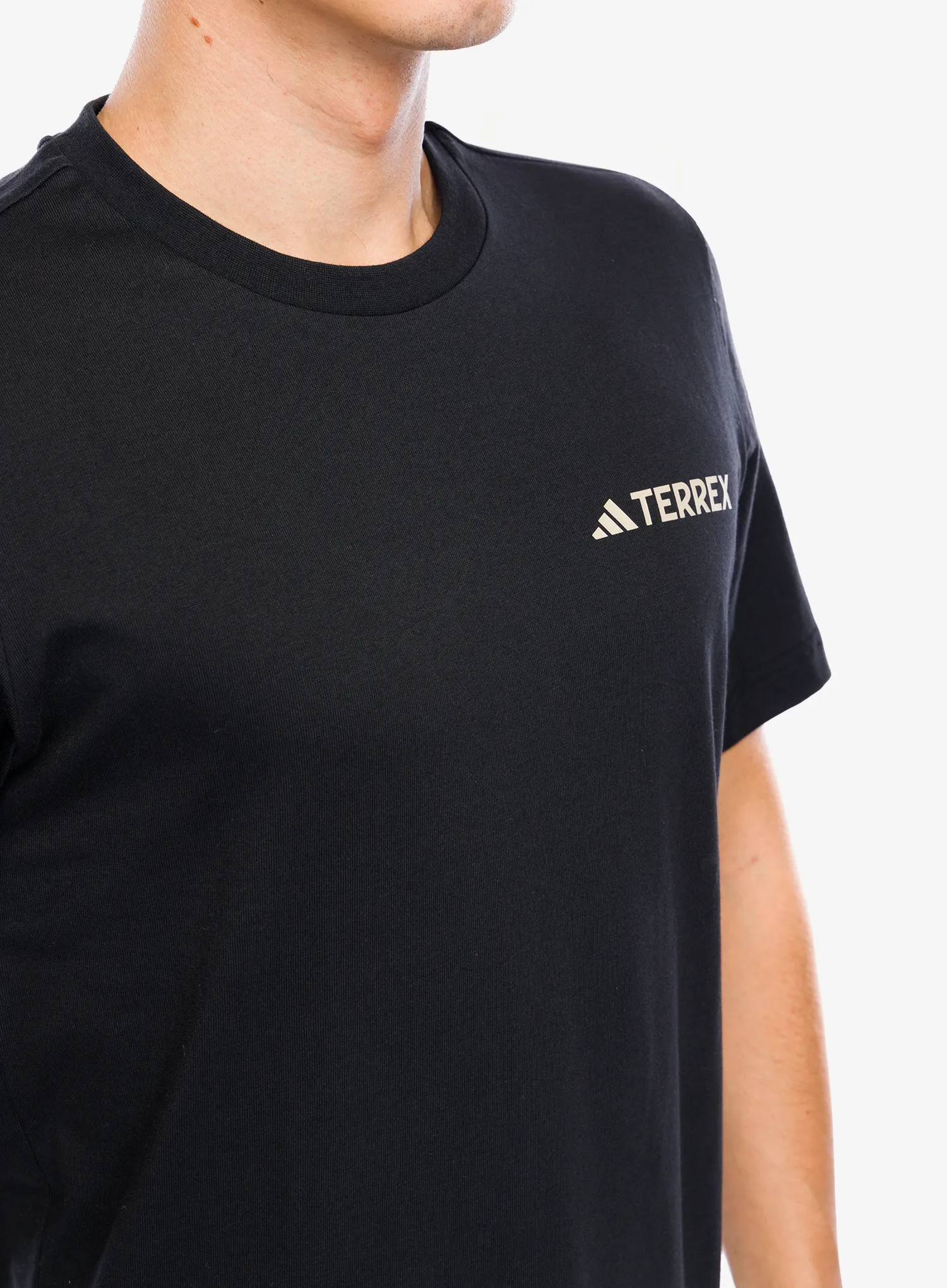 Bombažna majica adidas TERREX Back Graphic T-Shirt - black