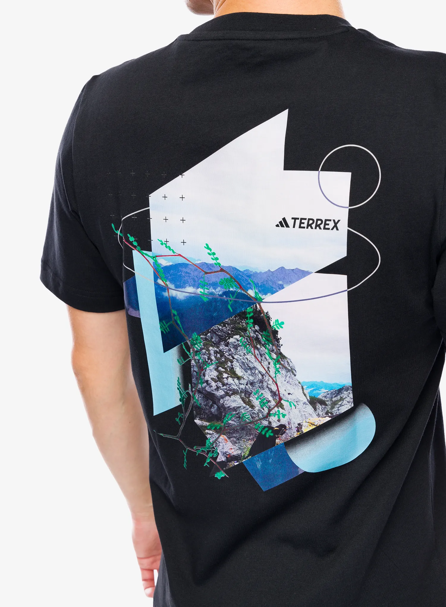 Bombažna majica adidas TERREX Back Graphic T-Shirt - black