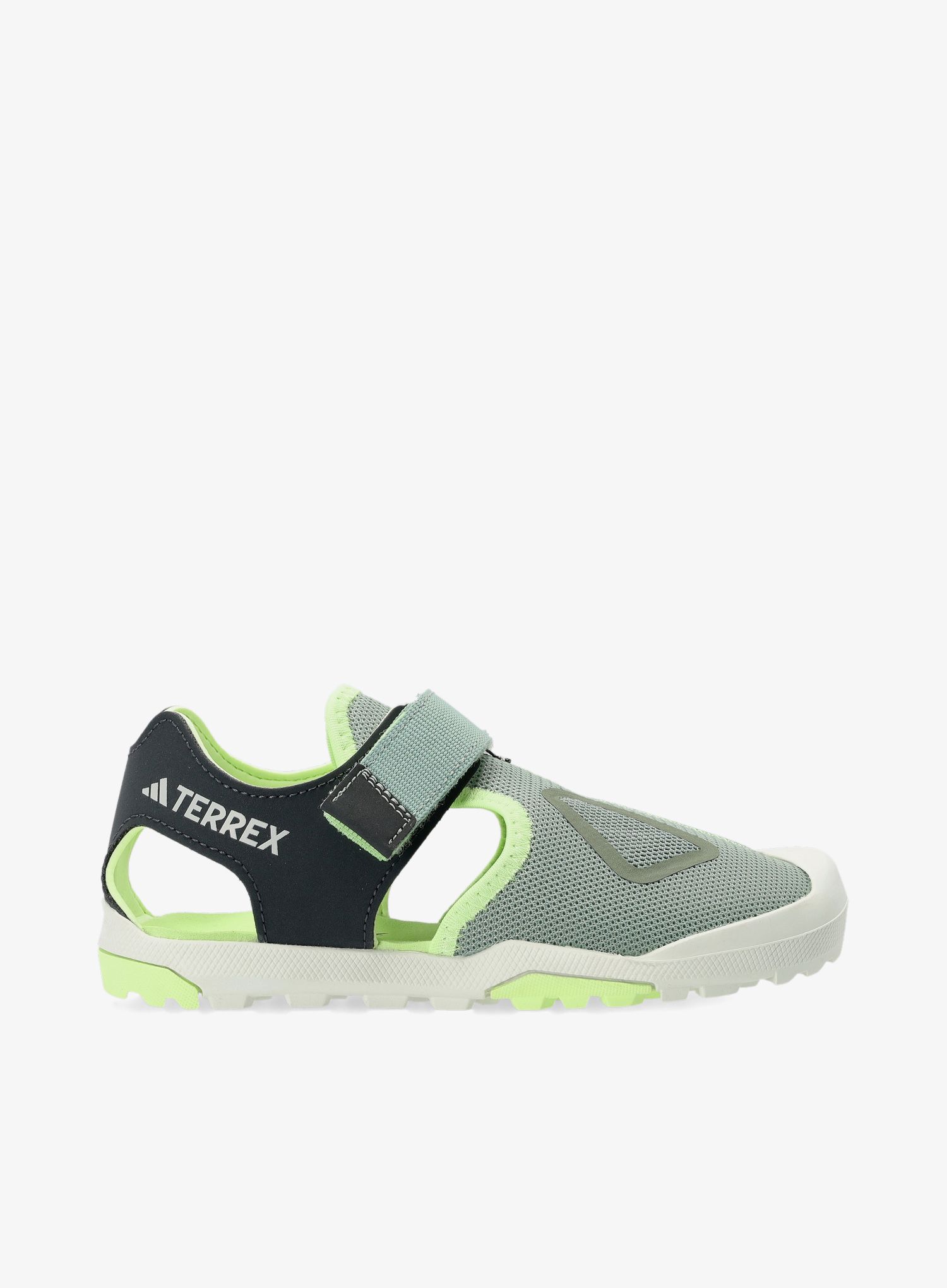 Otroški sandali adidas TERREX Captain Toey - silver green/carbon/grn spark