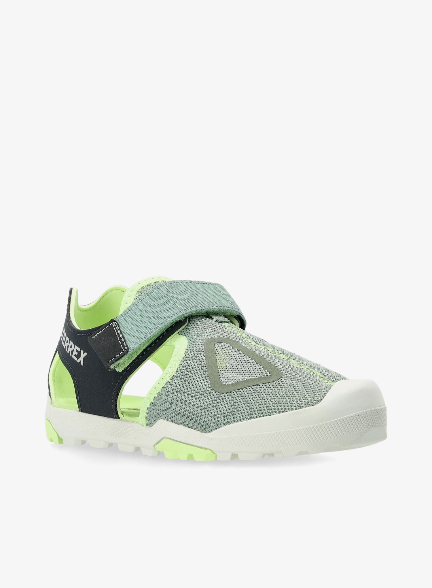 Otroški sandali adidas TERREX Captain Toey - silver green/carbon/grn spark