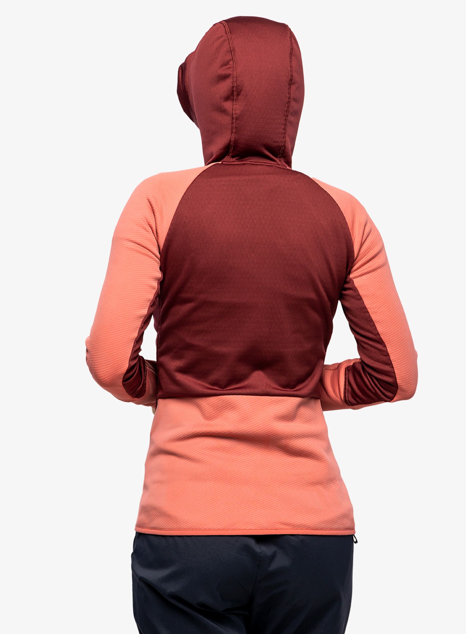 Jopica adidas TERREX Flooce Hooded Hiking Fleece - shadow red/wonder red