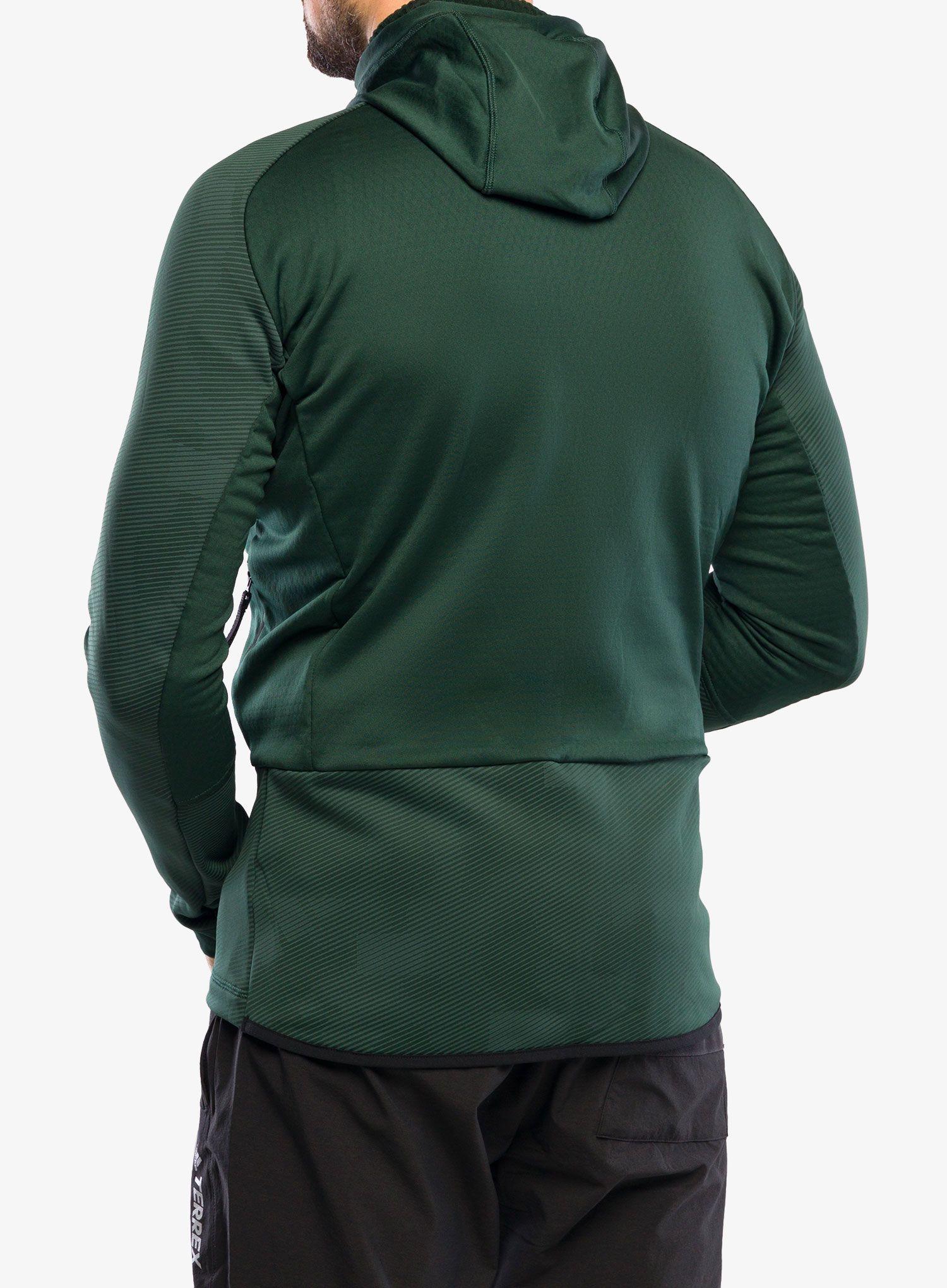 Jopica adidas TERREX Flooce Hooded Hiking Fleece - shadow green