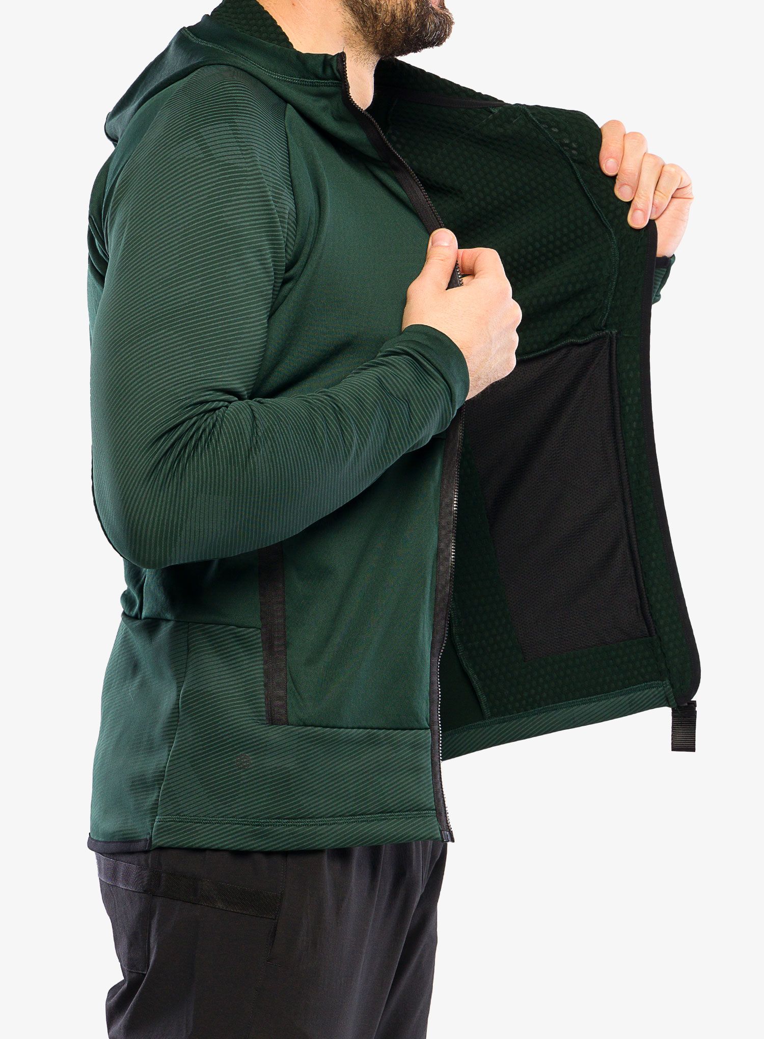 Jopica adidas TERREX Flooce Hooded Hiking Fleece - shadow green