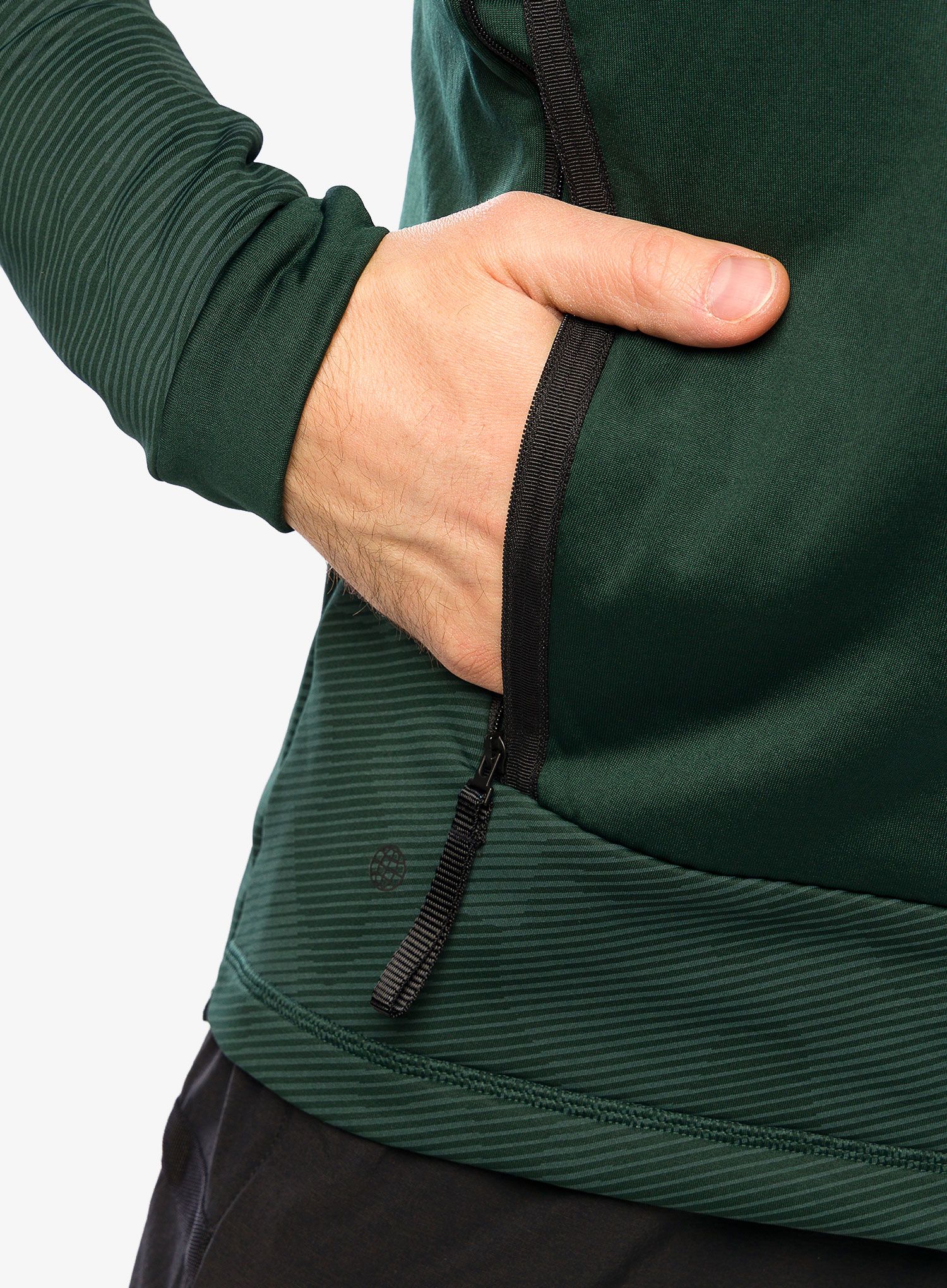 Jopica adidas TERREX Flooce Hooded Hiking Fleece - shadow green