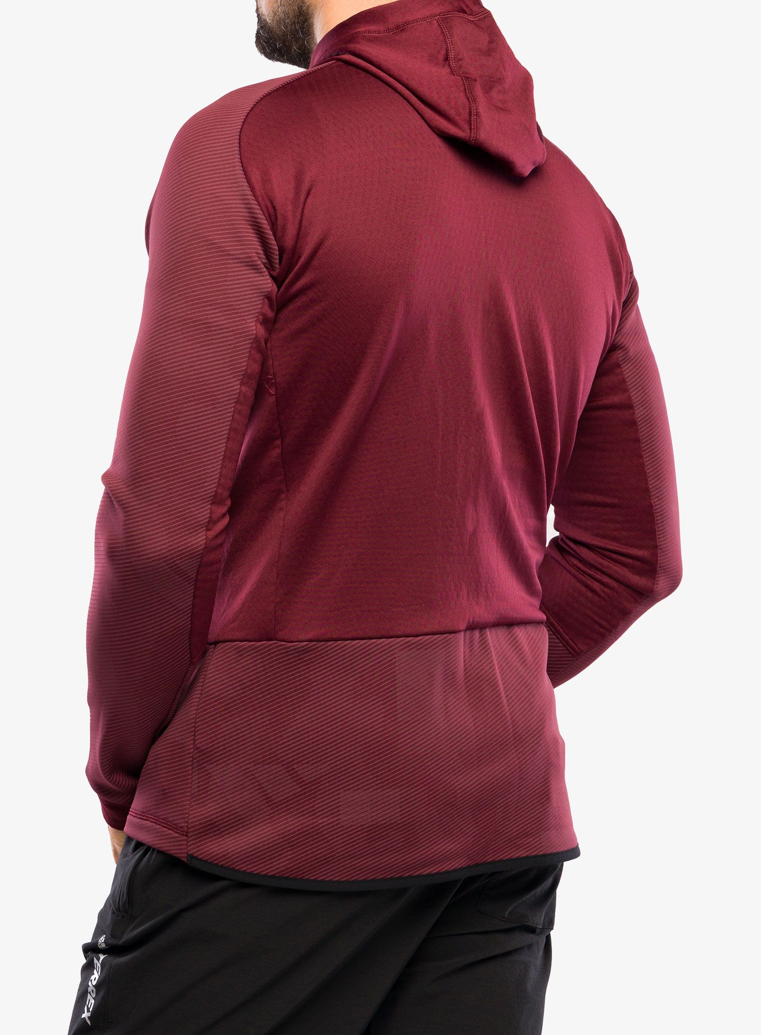 Jopica adidas TERREX Flooce Hooded Hiking Fleece - shadow red