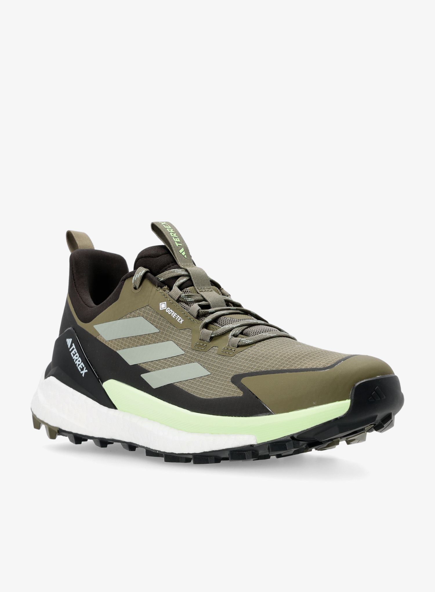 Pohodniški čevlji adidas TERREX Free Hiker 2 Low GTX - olive str/silv grn/core blk