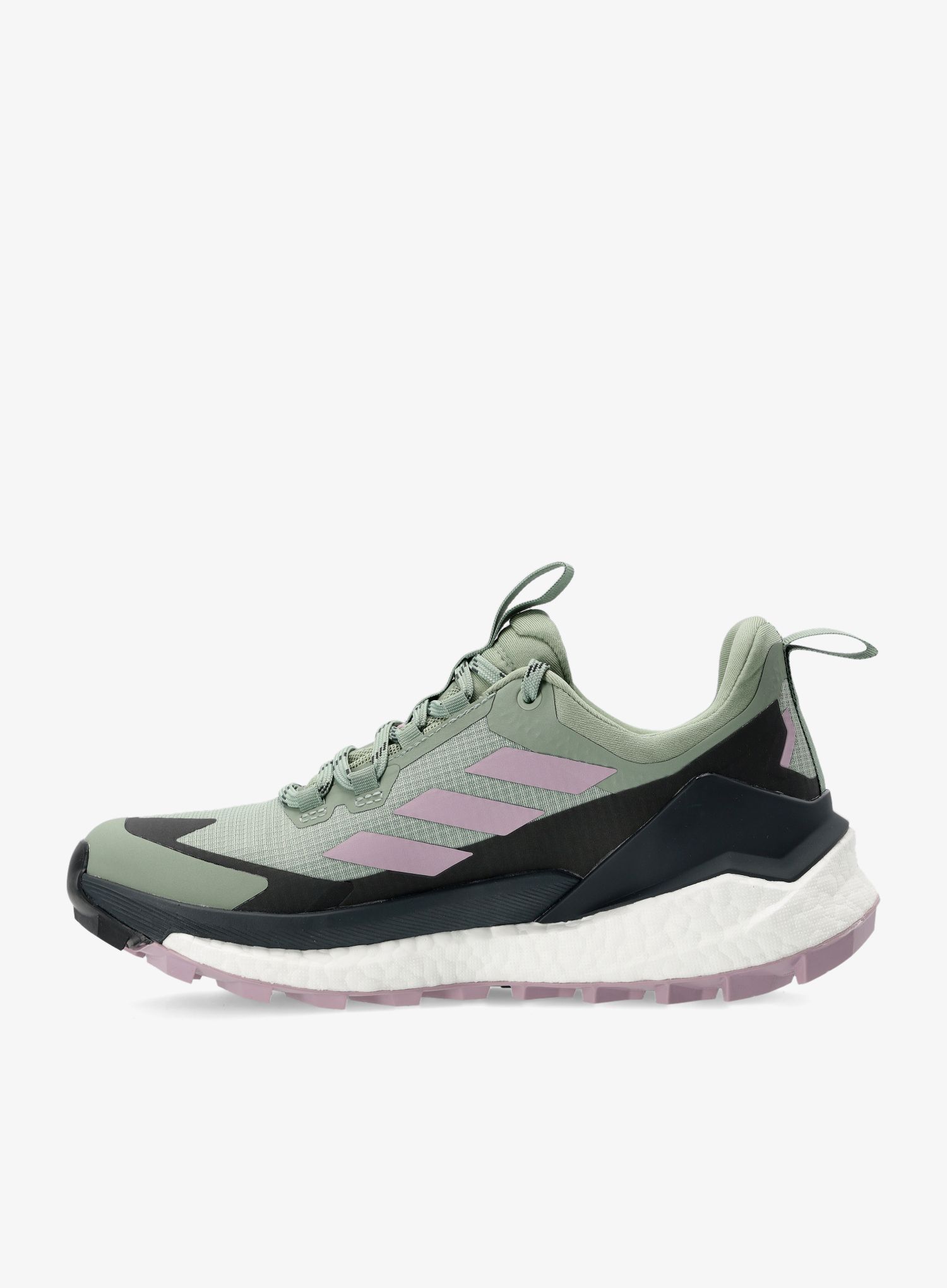 Ženski pohodniški čevlji adidas TERREX Free Hiker 2 Low GTX - silv grn/preloved fig/carbon