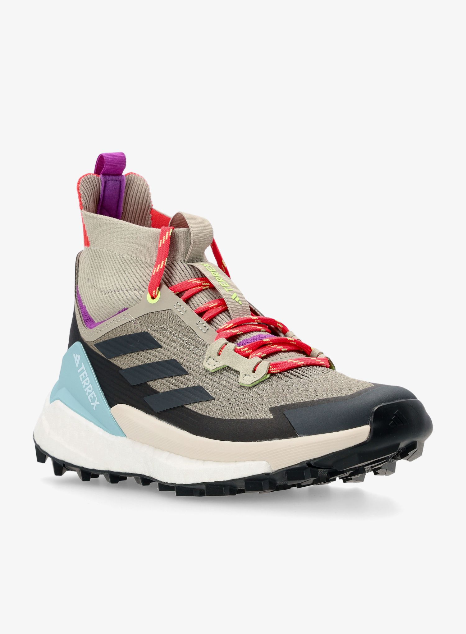 Ženski visoki pohodniški čevlji adidas TERREX Free Hiker 2 - trace cargo/carbon/act purple