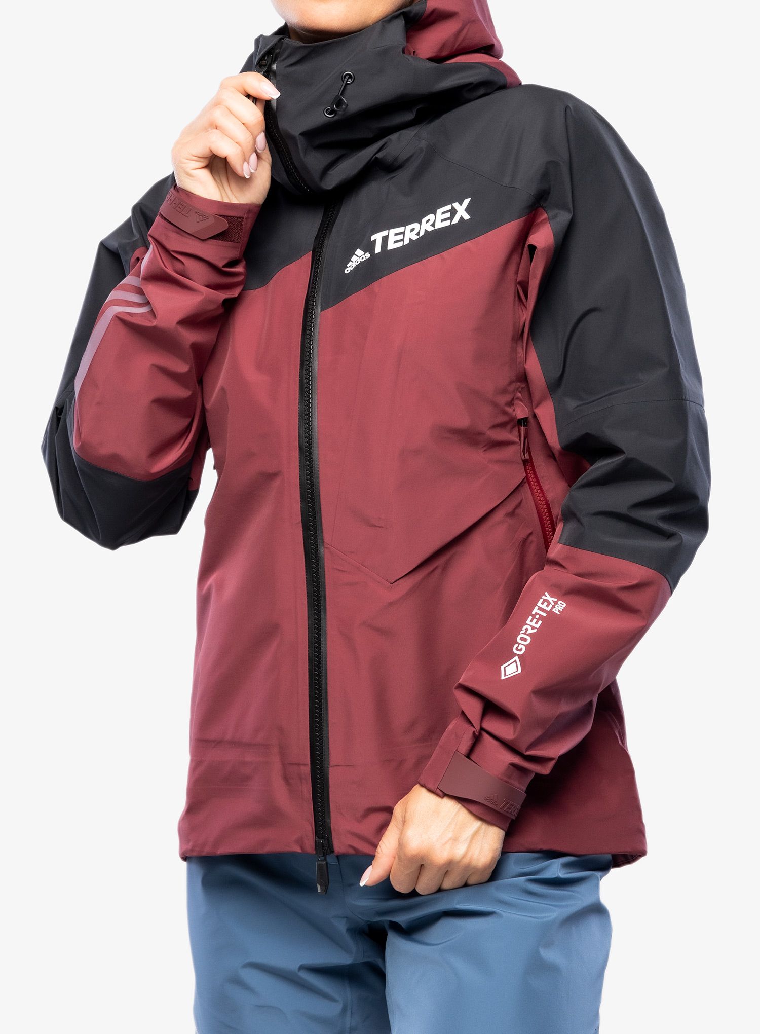 Ženske GORE-TEX jakna adidas TERREX GORE-TEX Pro Jacket - shadow red
