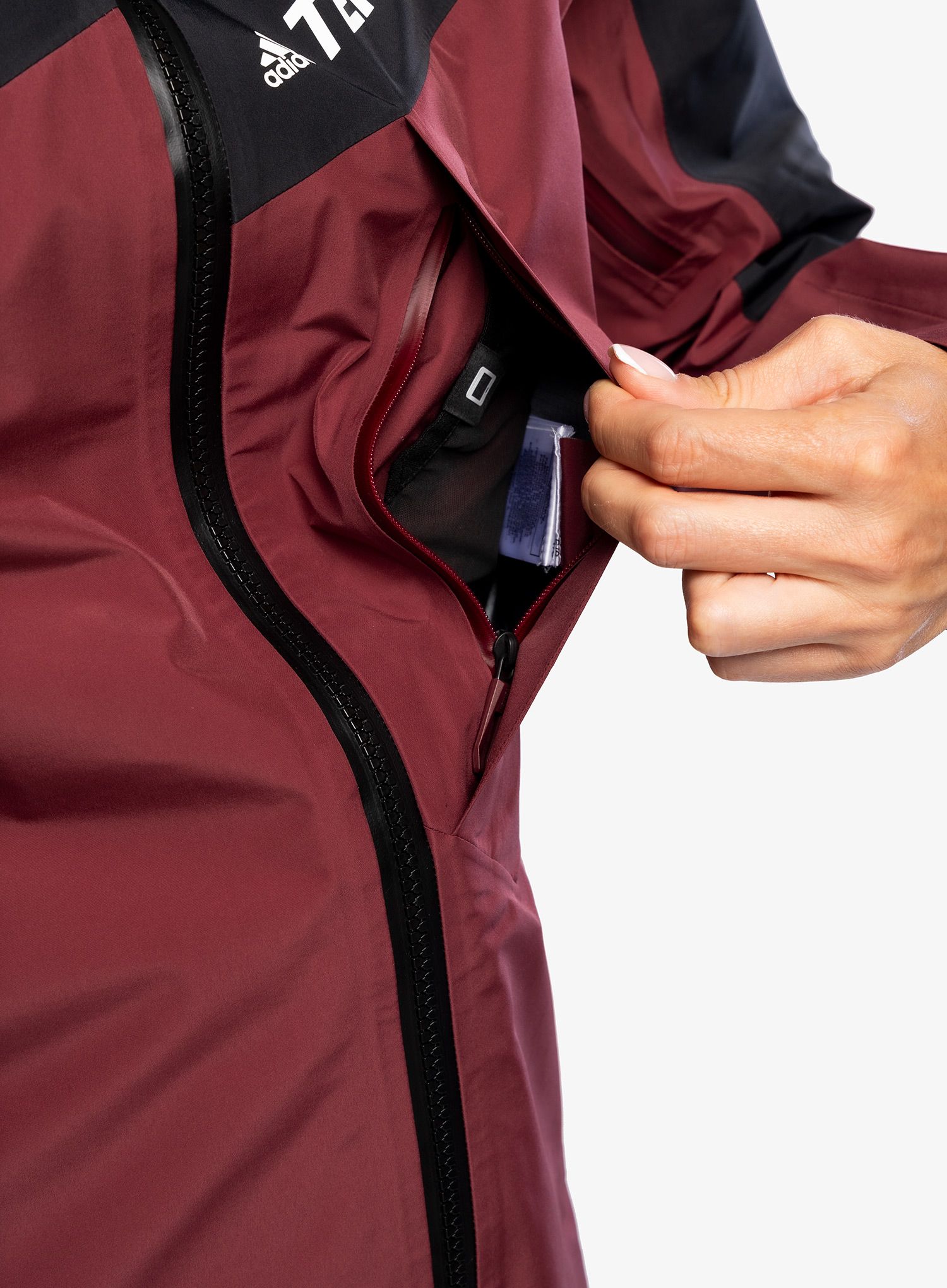 Ženske GORE-TEX jakna adidas TERREX GORE-TEX Pro Jacket - shadow red