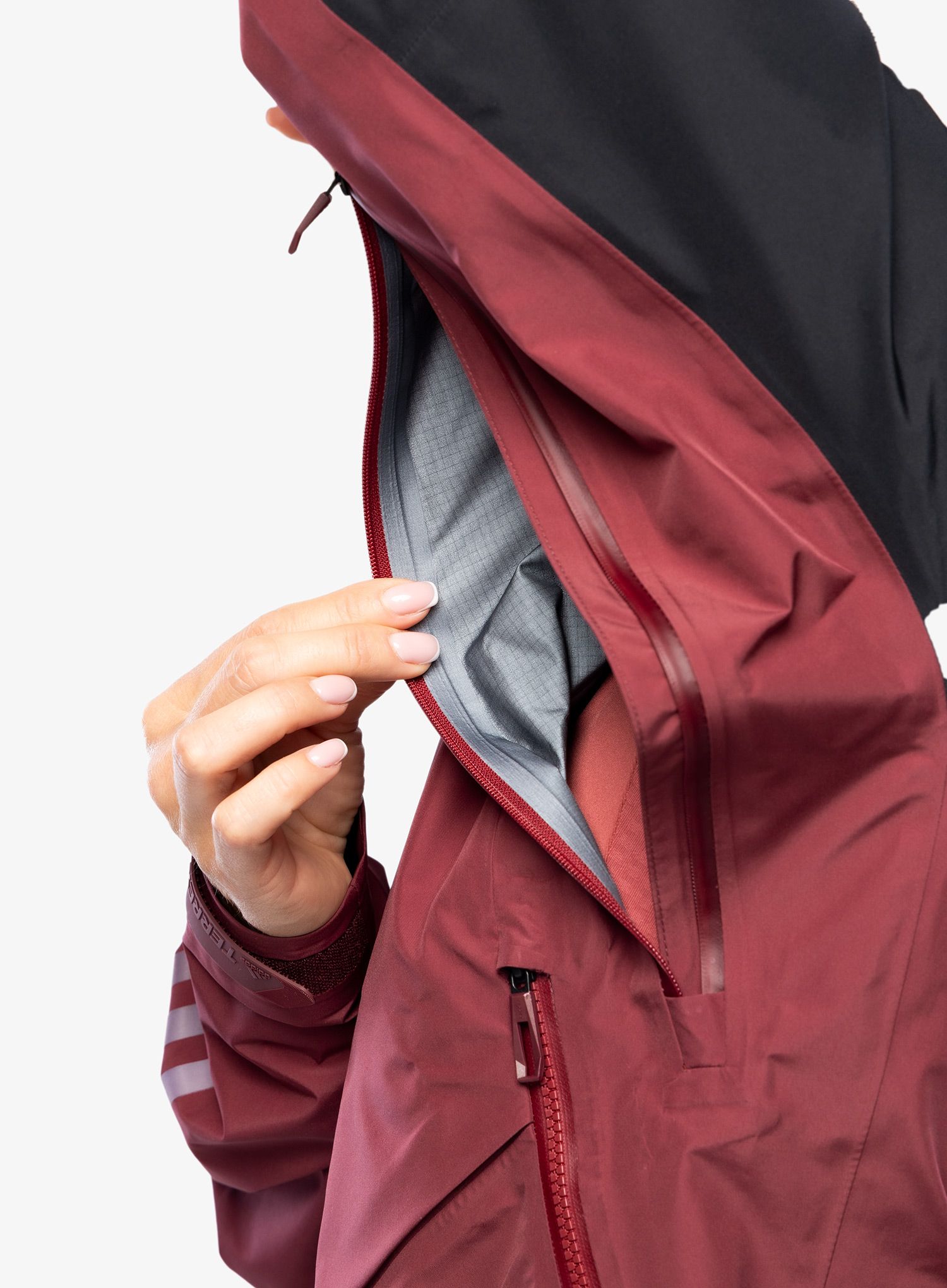Ženske GORE-TEX jakna adidas TERREX GORE-TEX Pro Jacket - shadow red