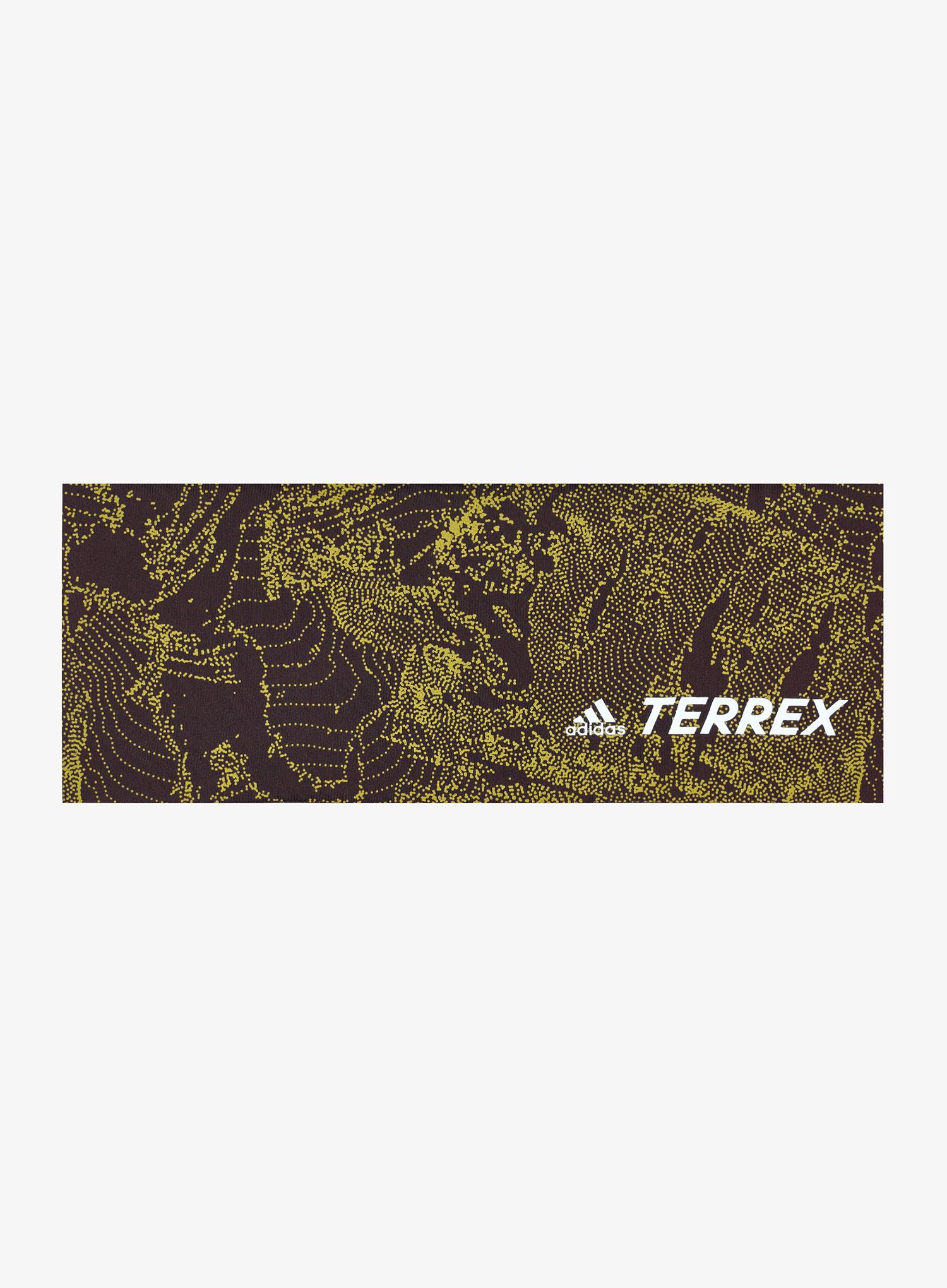 Ženski naglavni trak adidas TERREX Graphic Headband - shadow maroon/pulse olive