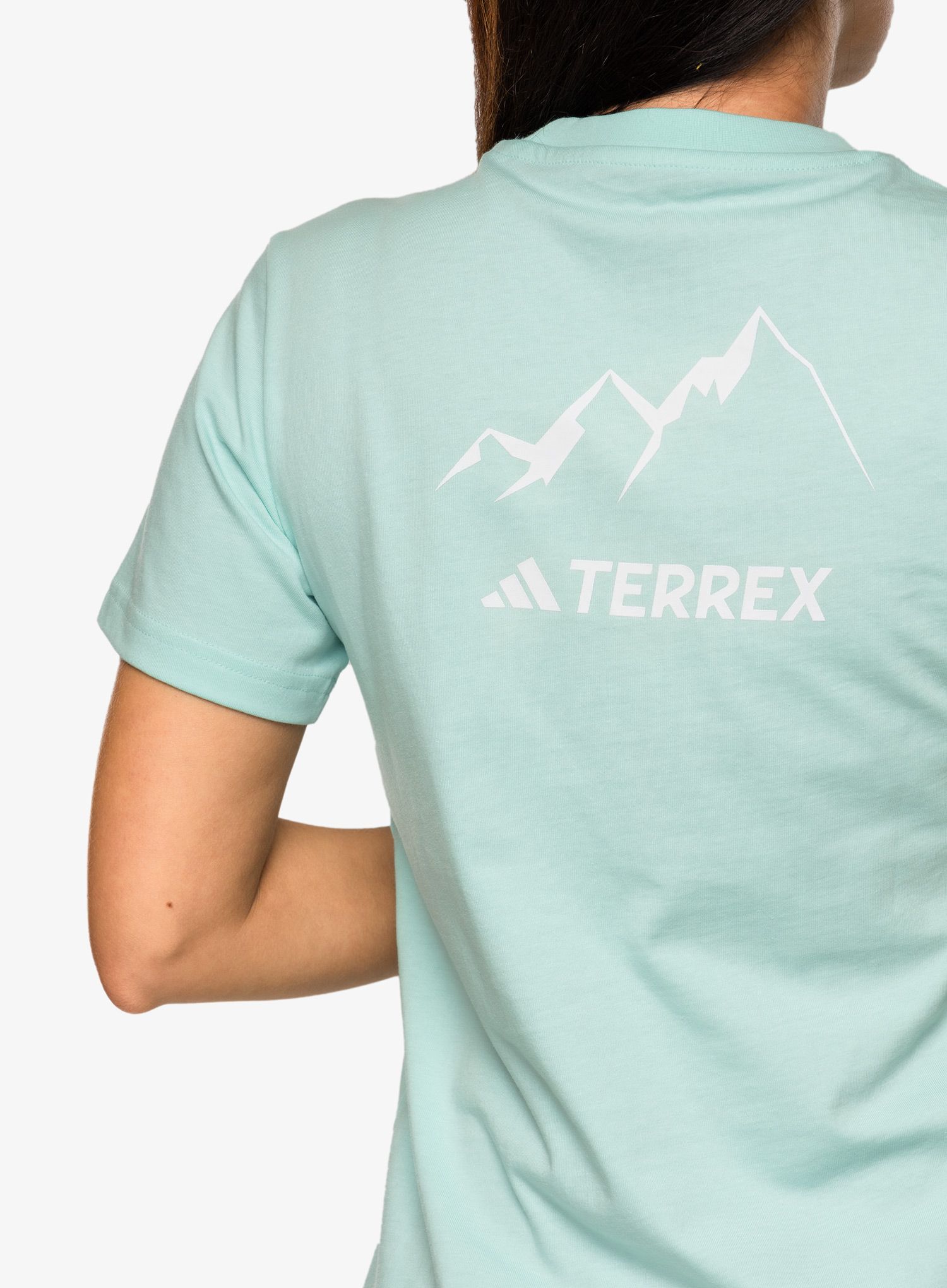 Ženska bombažna majica adidas TERREX Graphic Mtn 2.0 Tee - seflaq
