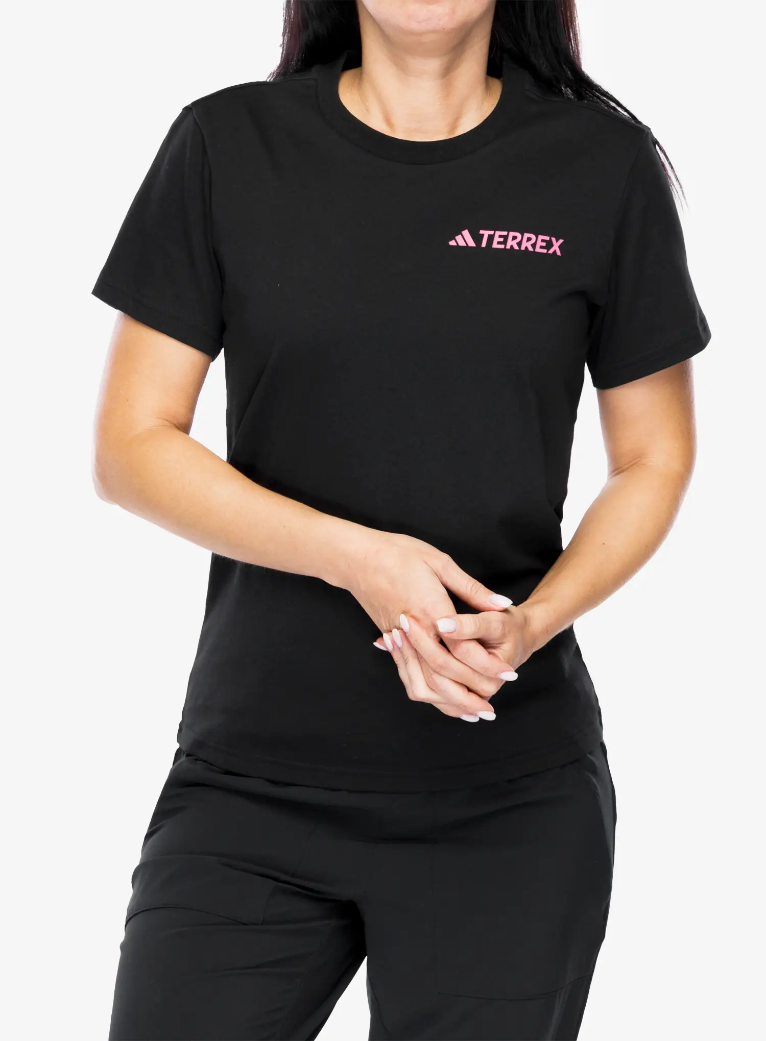 Ženska bombažna majica adidas TERREX Graphic T-Shirt - black