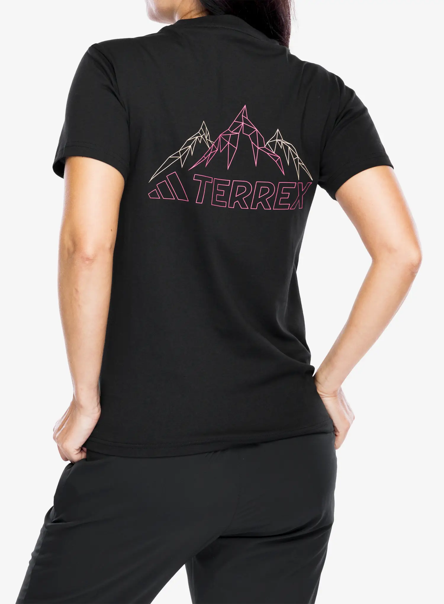Ženska bombažna majica adidas TERREX Graphic T-Shirt - black