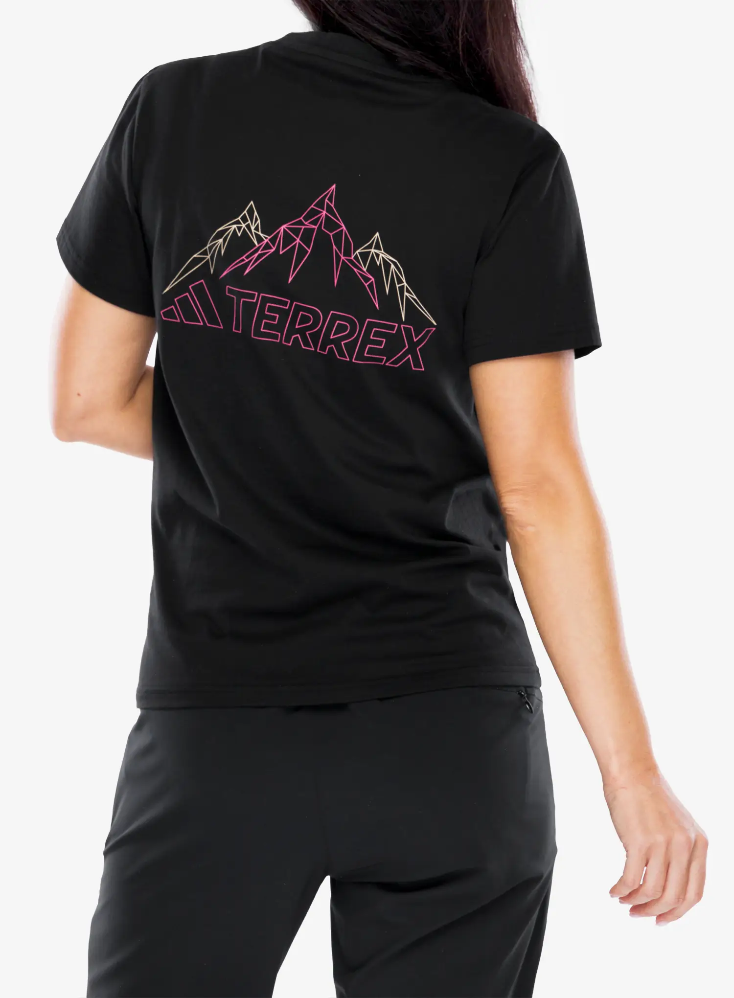 Ženska bombažna majica adidas TERREX Graphic T-Shirt - black