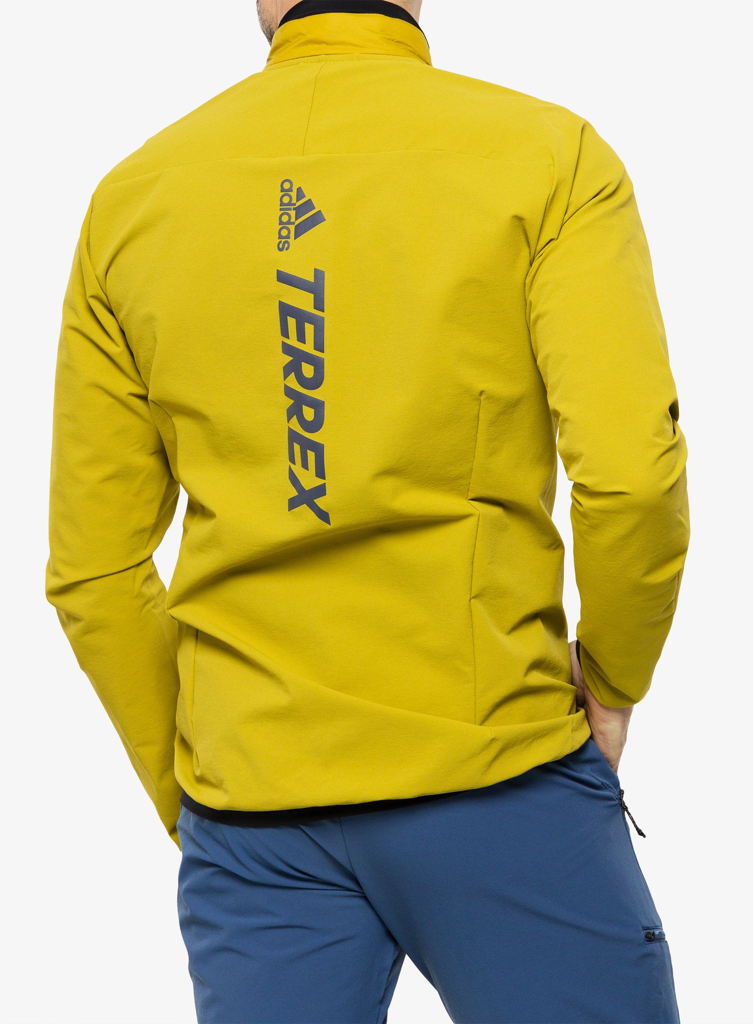 Hibridna jakna adidas TERREX Hybrid Insulation Jacket - pulse olive