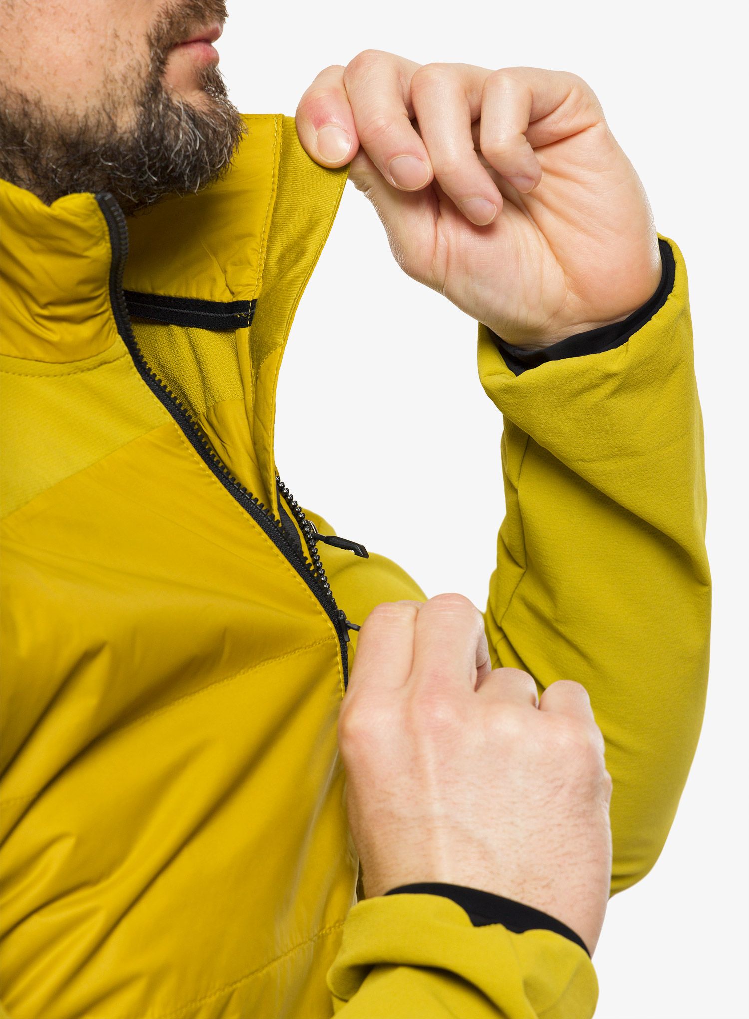 Hibridna jakna adidas TERREX Hybrid Insulation Jacket - pulse olive