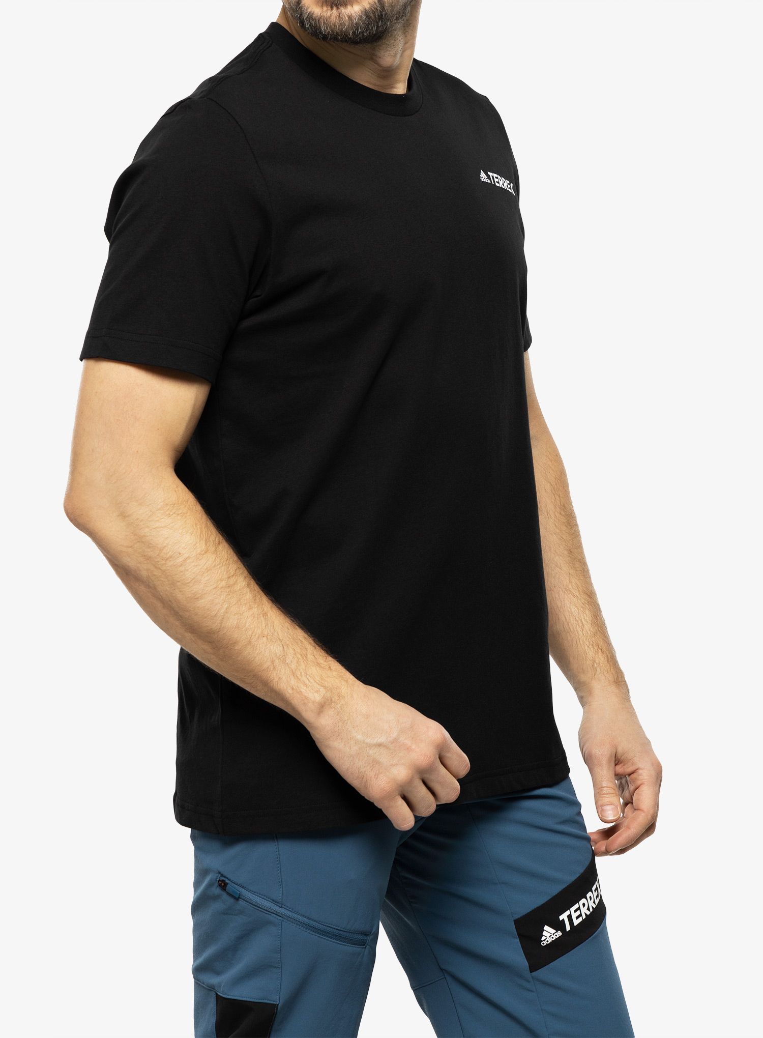 Moška majica adidas TERREX Mountain Graphic Tee - black