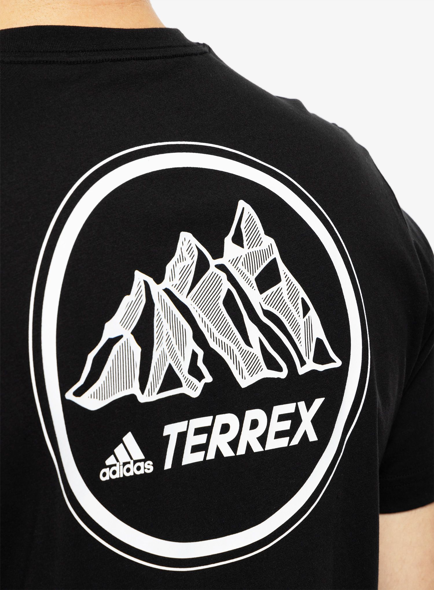 Moška majica adidas TERREX Mountain Graphic Tee - black