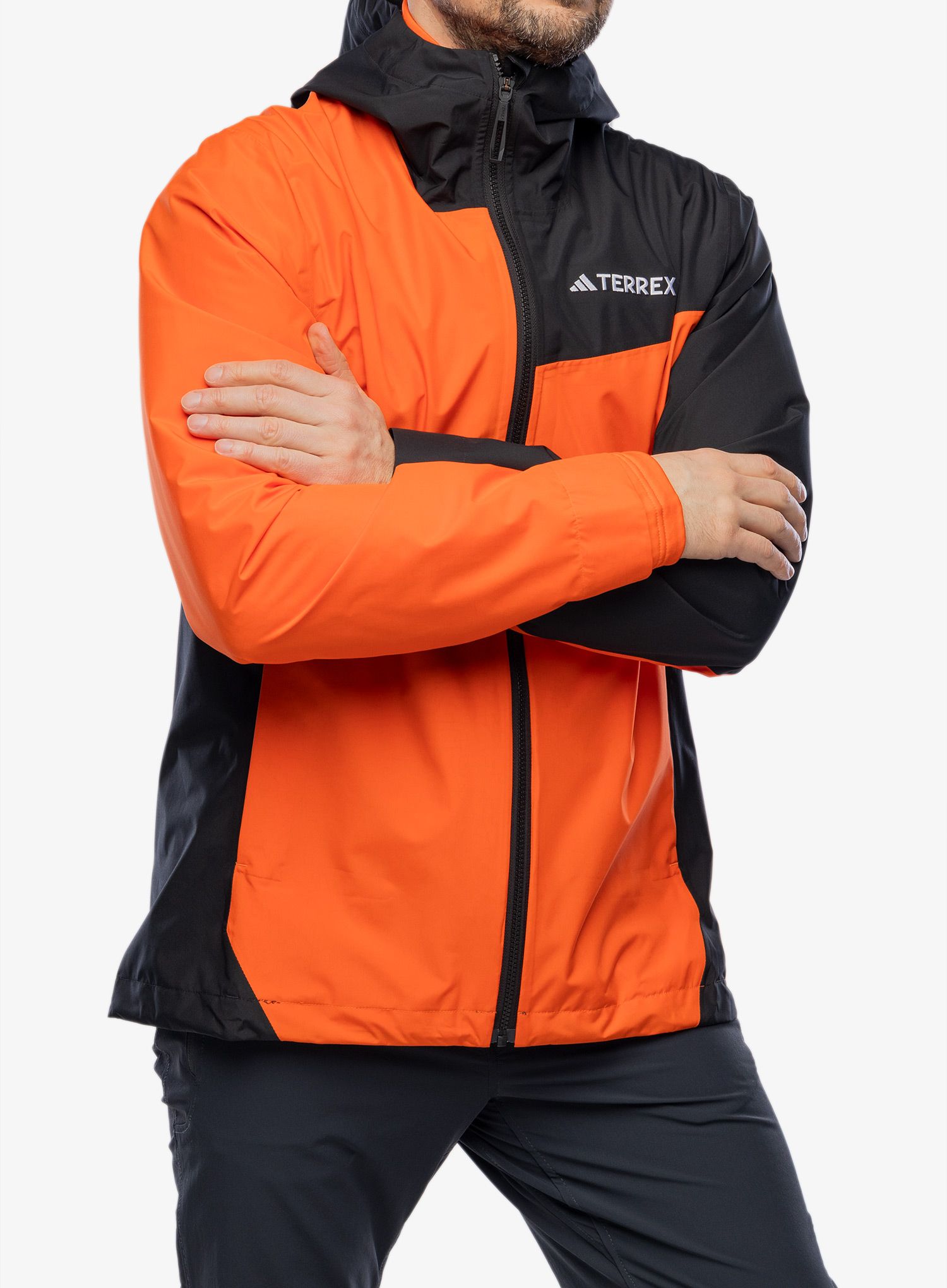 Nepremočljiva jakna adidas TERREX Multi 2.5L RAIN.RDY Jacket - semi impact orange/black
