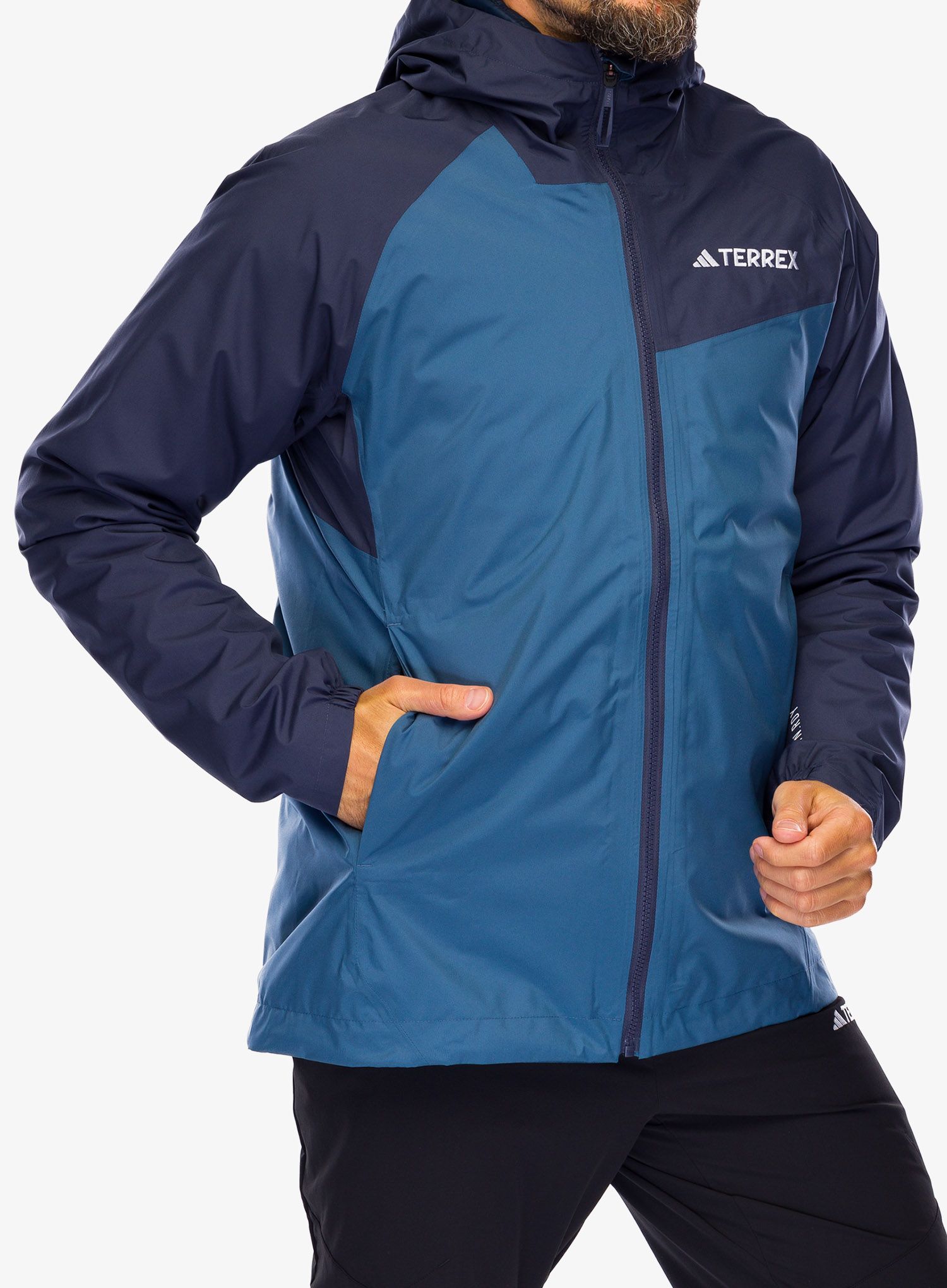 Nepremočljiva jakna adidas TERREX Multi 2L RAIN.RDY Jacket - wonder steel/shadow navy