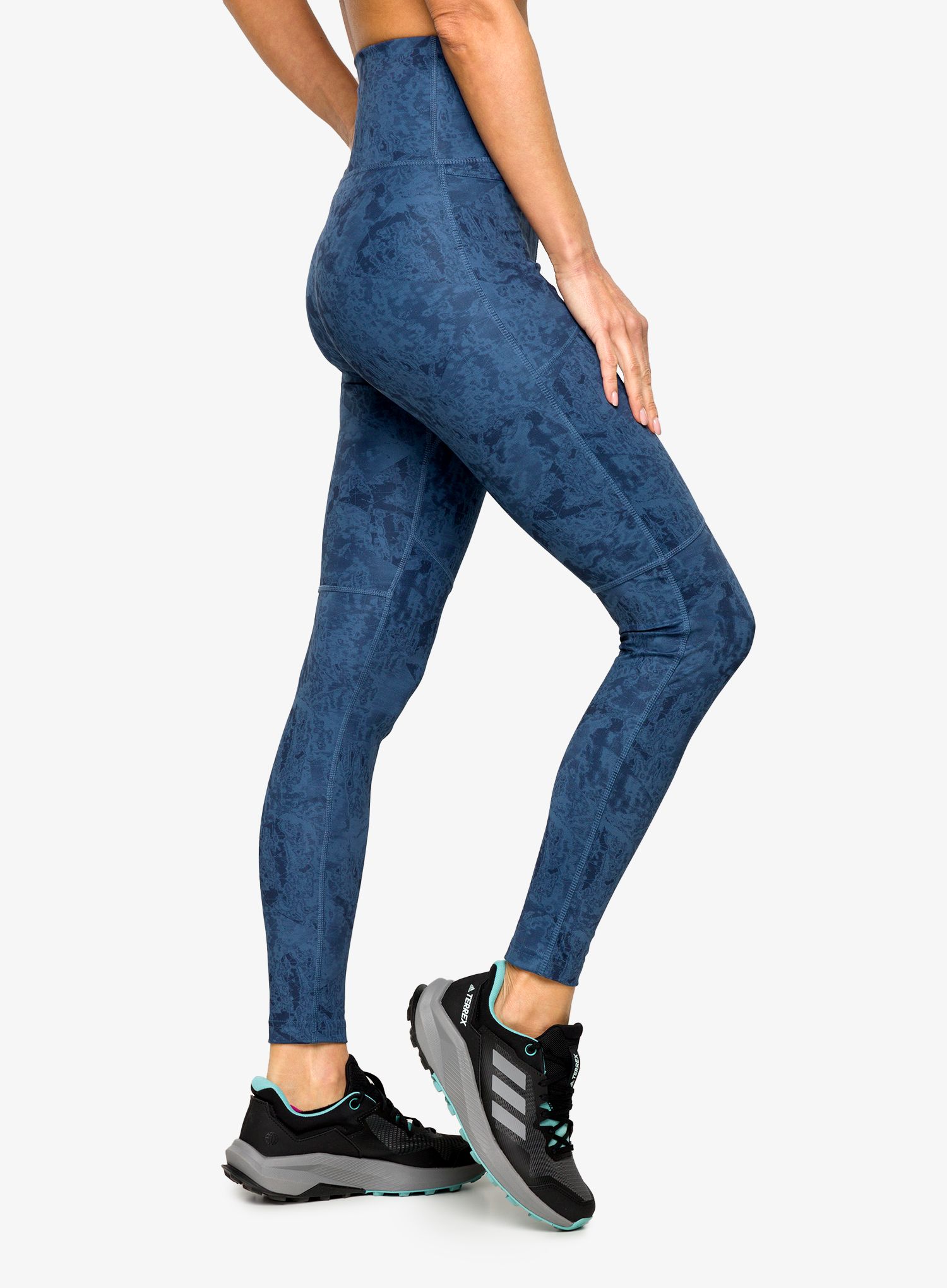 Ženske pajkice adidas TERREX Multi All Over Printed Tight - wonder steel