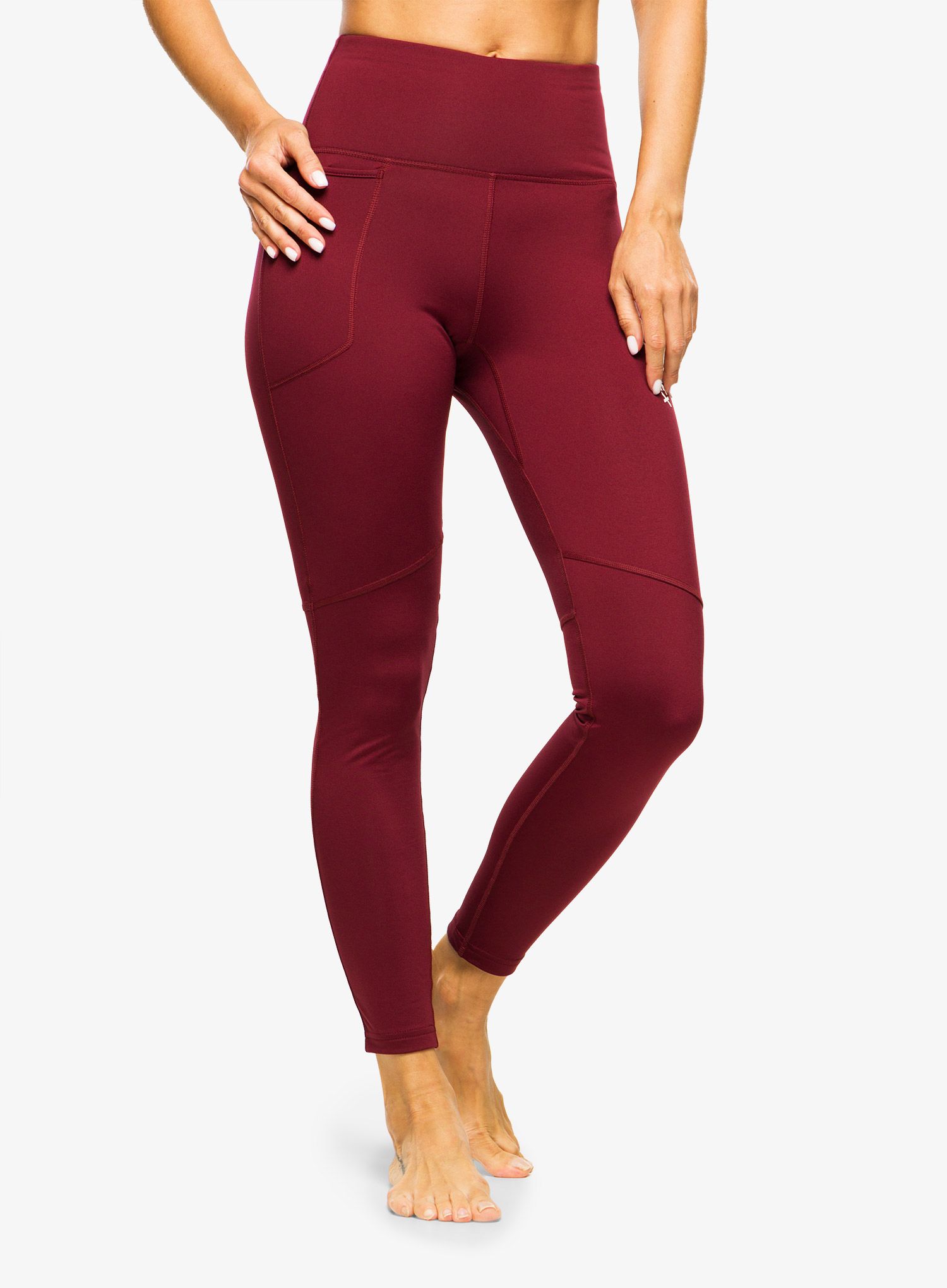 Ženske pajkice adidas TERREX Multi Brushed Tights - shadow red