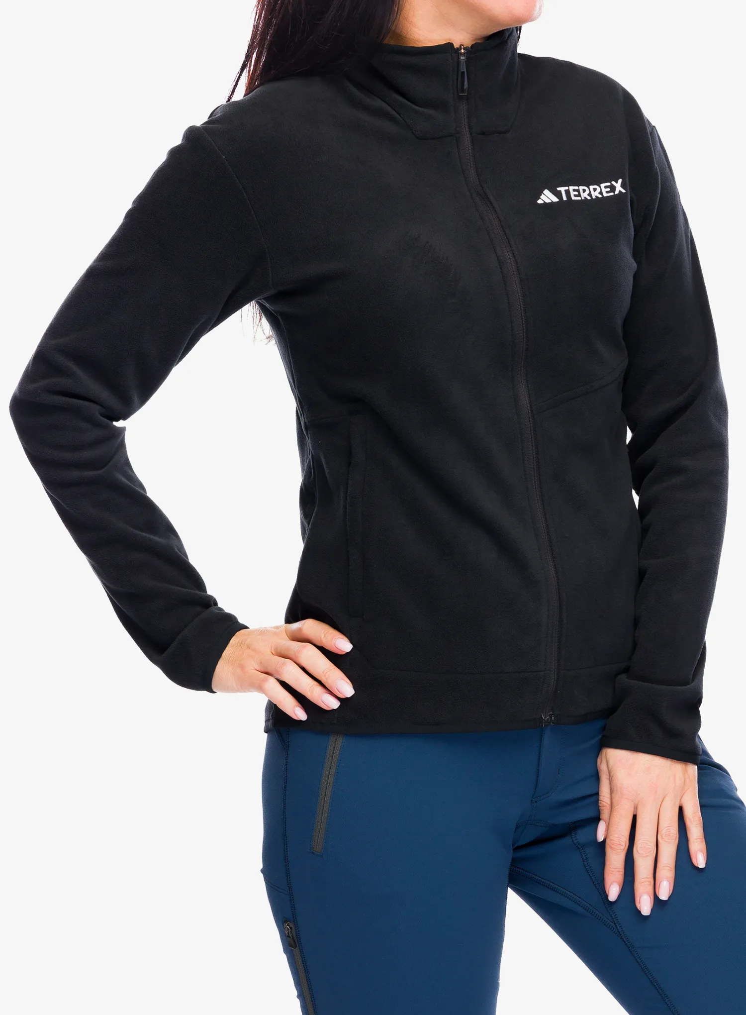 Ženski flis adidas TERREX Multi Full Zip Fleece Jacket - black