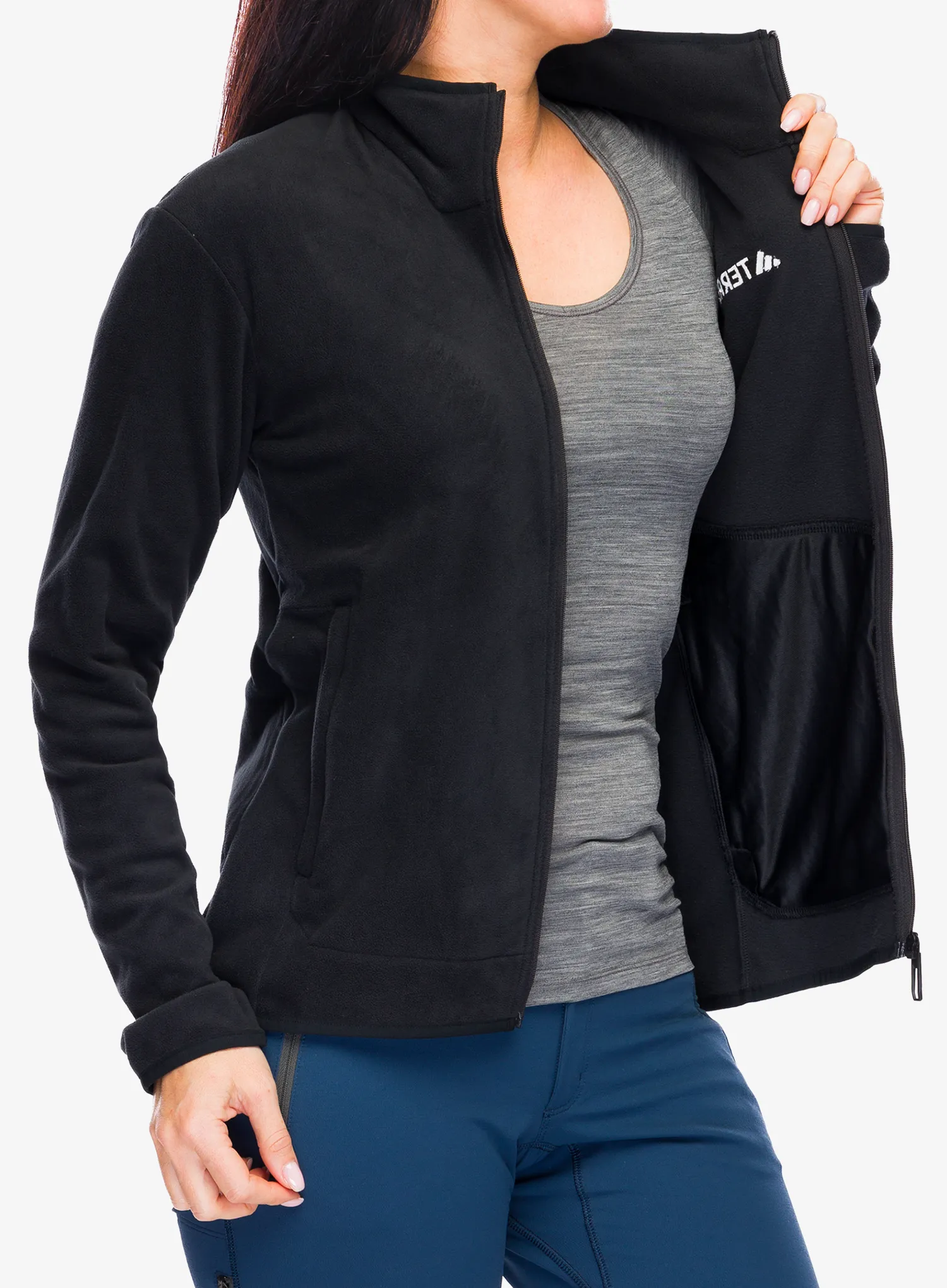 Ženski flis adidas TERREX Multi Full Zip Fleece Jacket - black