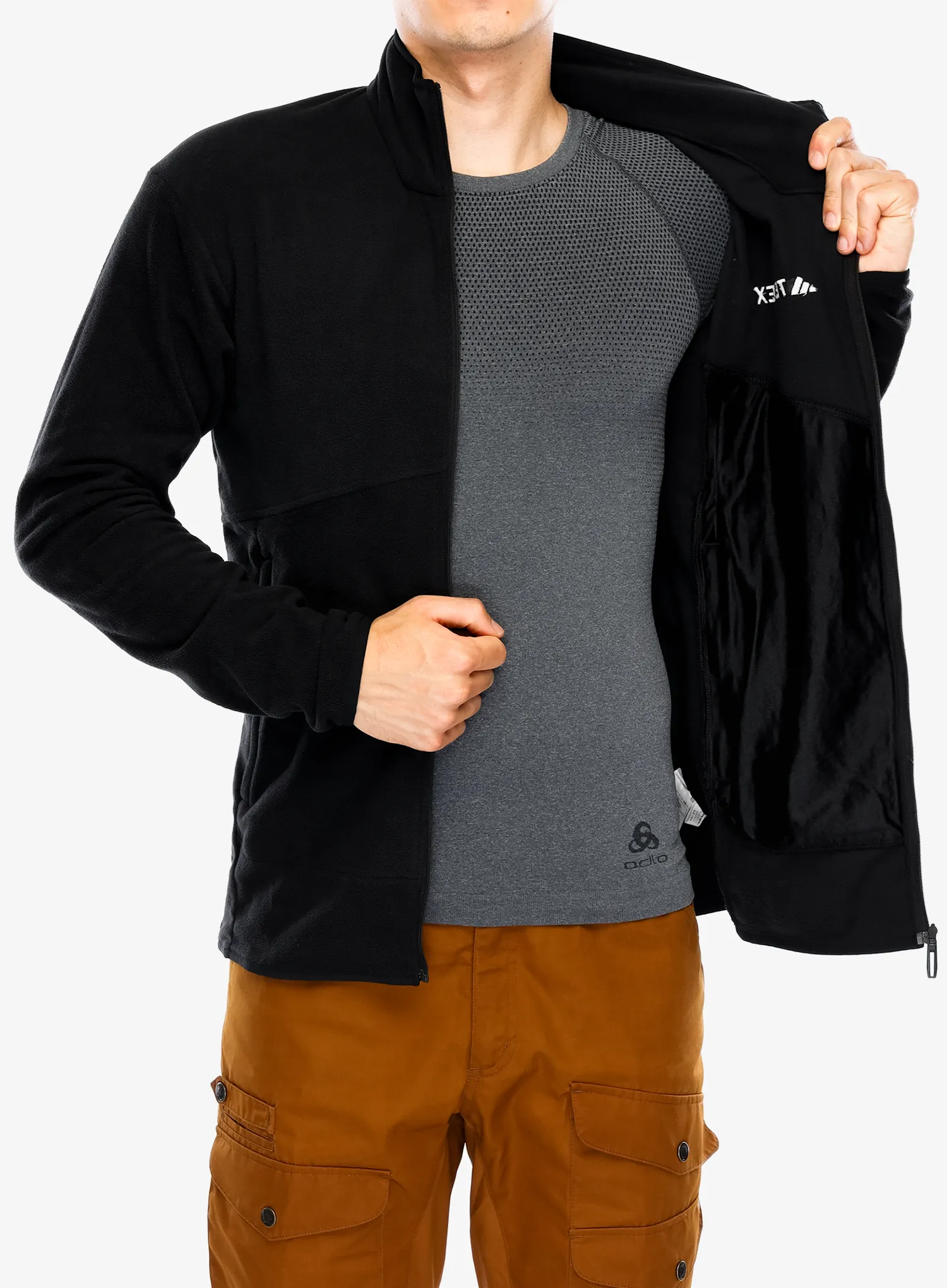Jopica z zadrgo adidas TERREX Multi Full Zip Fleece Jacket - black
