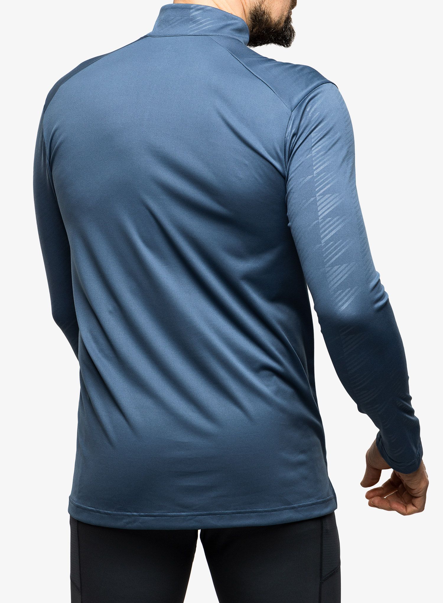 Moška jopica adidas TERREX Multi Half-Zip LS Tee - wonder steel