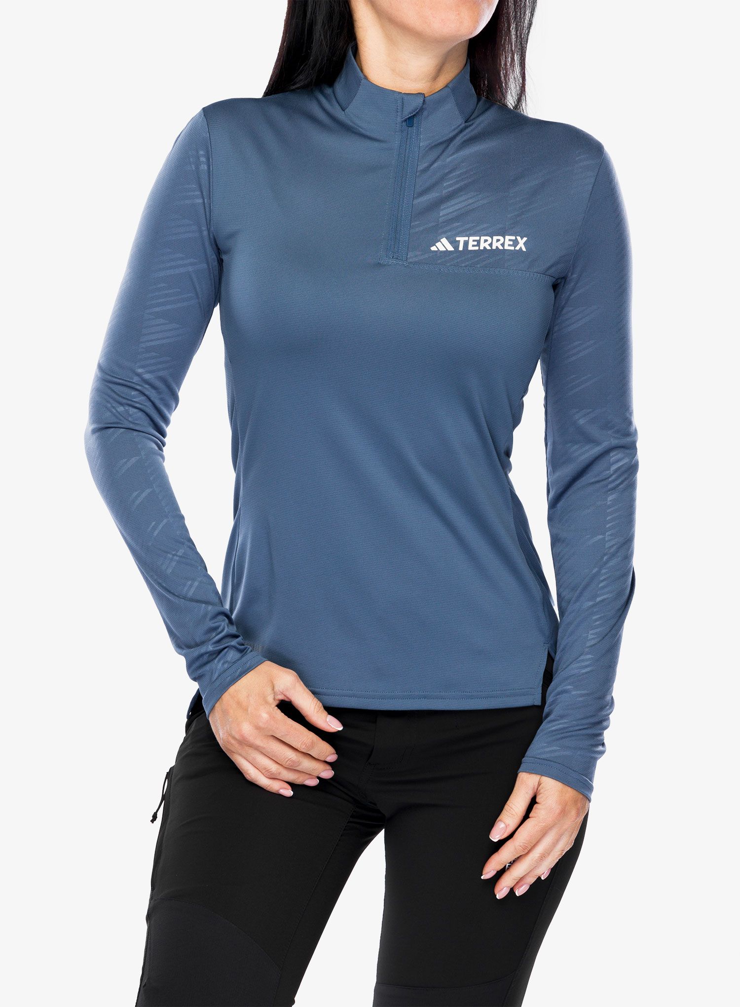 Ženska jopica adidas TERREX Multi Half-Zip LS Tee - wonste