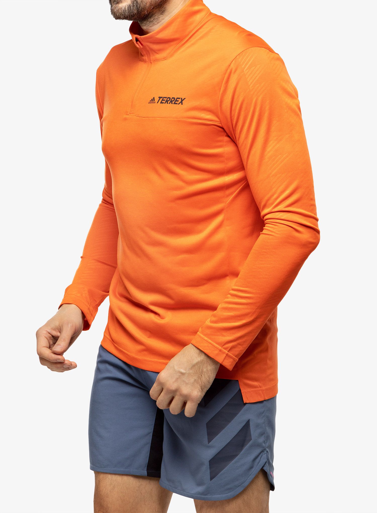 Jopica adidas TERREX Multi Half-Zip LS - semi impact orange