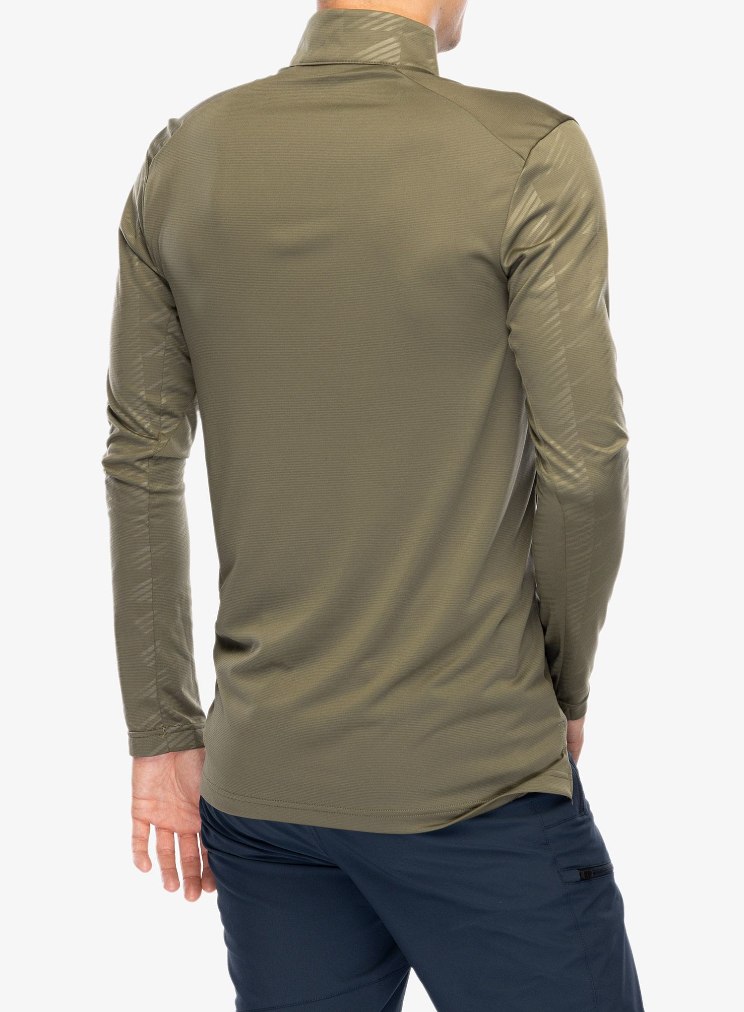 Puloverji brez kapuce adidas TERREX Multi Half Zip Longsleeve Tee - olive strata