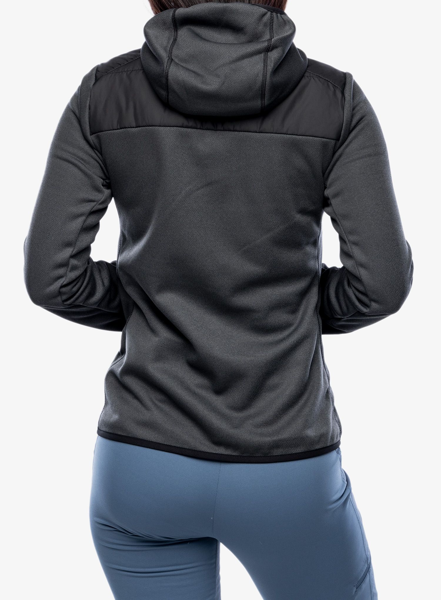 Ženska hibridna jakna adidas TERREX Multi Hybrid Insulated Hooded Jacket - black