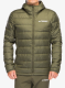Puhovka adidas TERREX Multi Light Down Hooded Jacket - olive strata