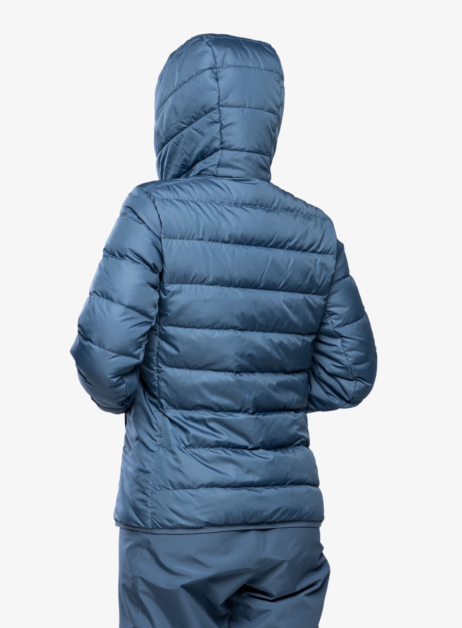 Ženska puhovka adidas TERREX Multi Light Down Hooded Jacket - wonder steel