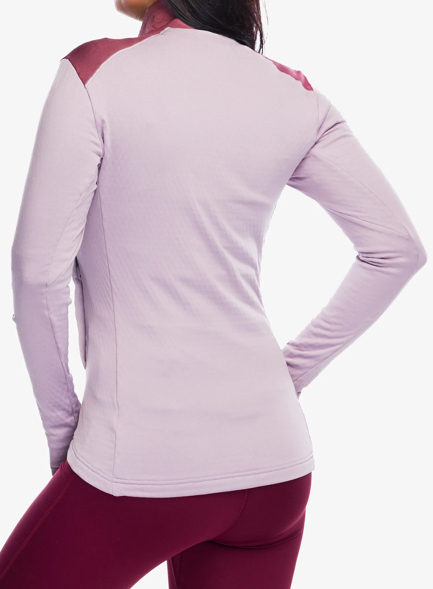 Ženska jopica z zadrgo adidas TERREX Multi Light Fleece Full Zip Jacket - preloved fig/quiet crimson