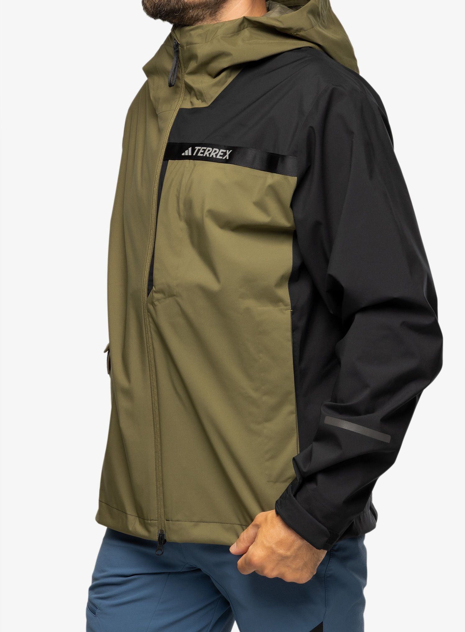 Nepremočljiva jakna adidas TERREX Multi RAIN.RDY 2.5L Jacket - focus olive/black