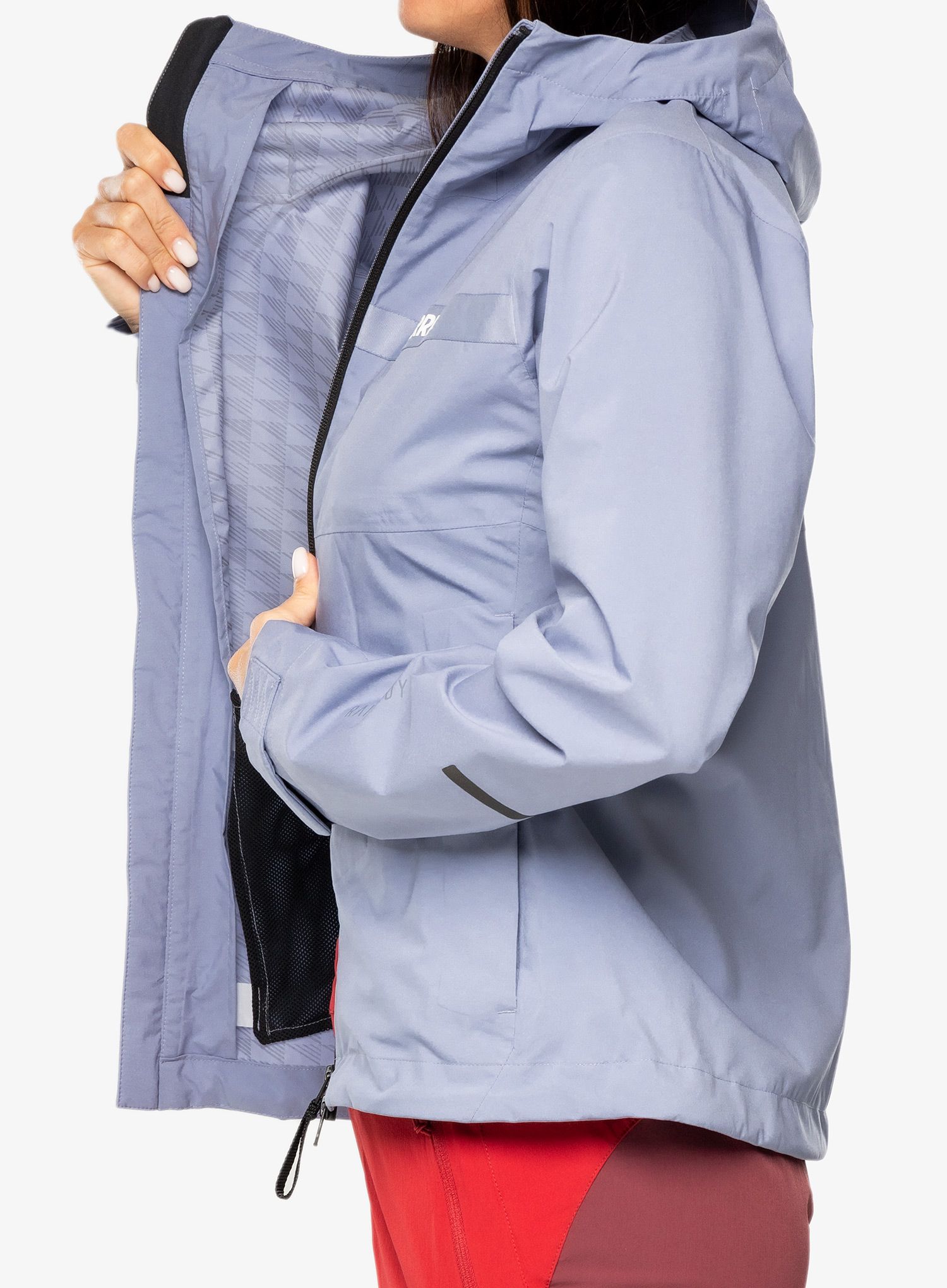 Ženska nepremočljiva jakna adidas TERREX Multi RAIN.RDY 2.5L Jacket - silvio