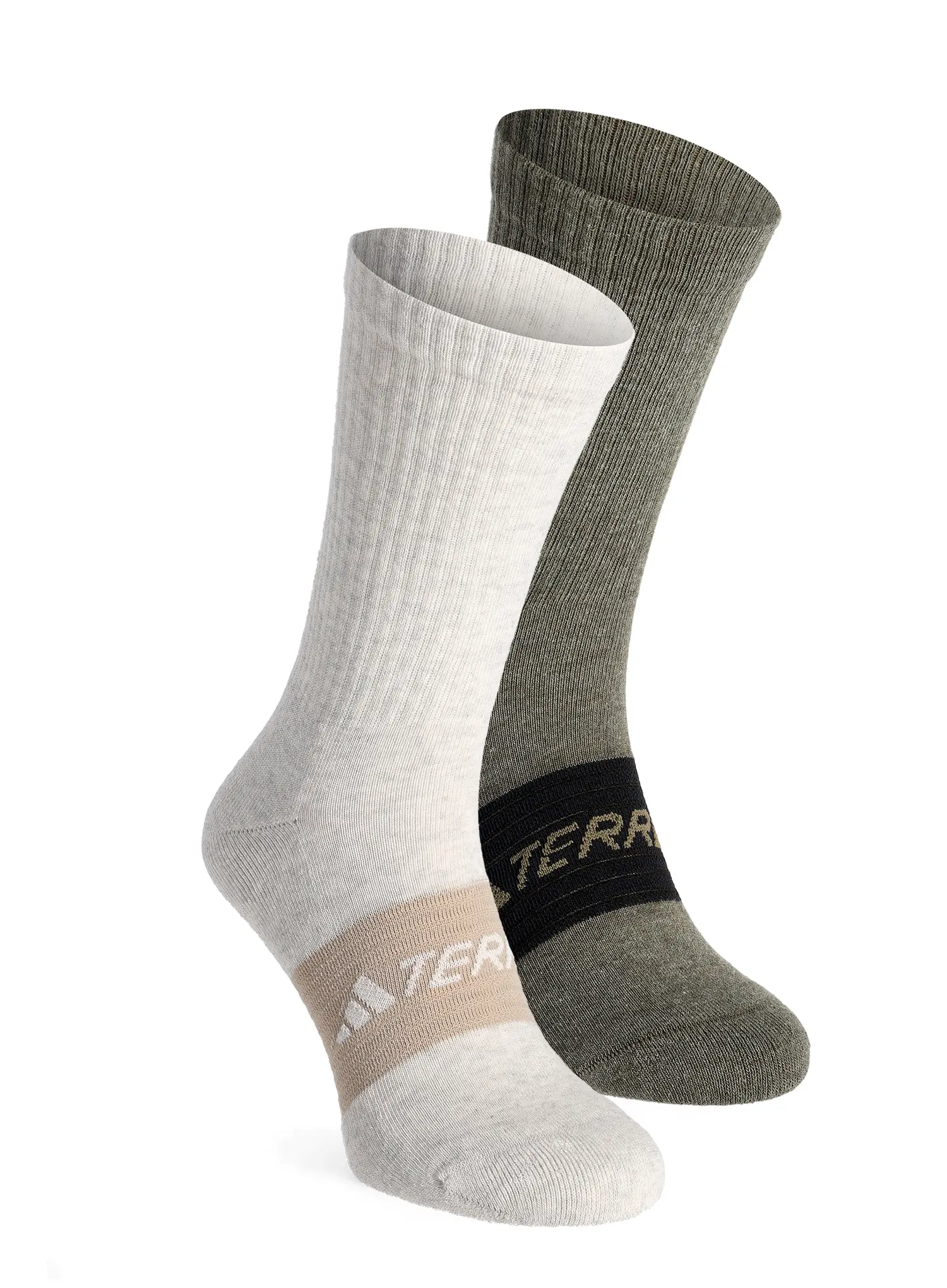 Pohodniške nogavice adidas TERREX Multi Socks 2 Pack - white/olive strata