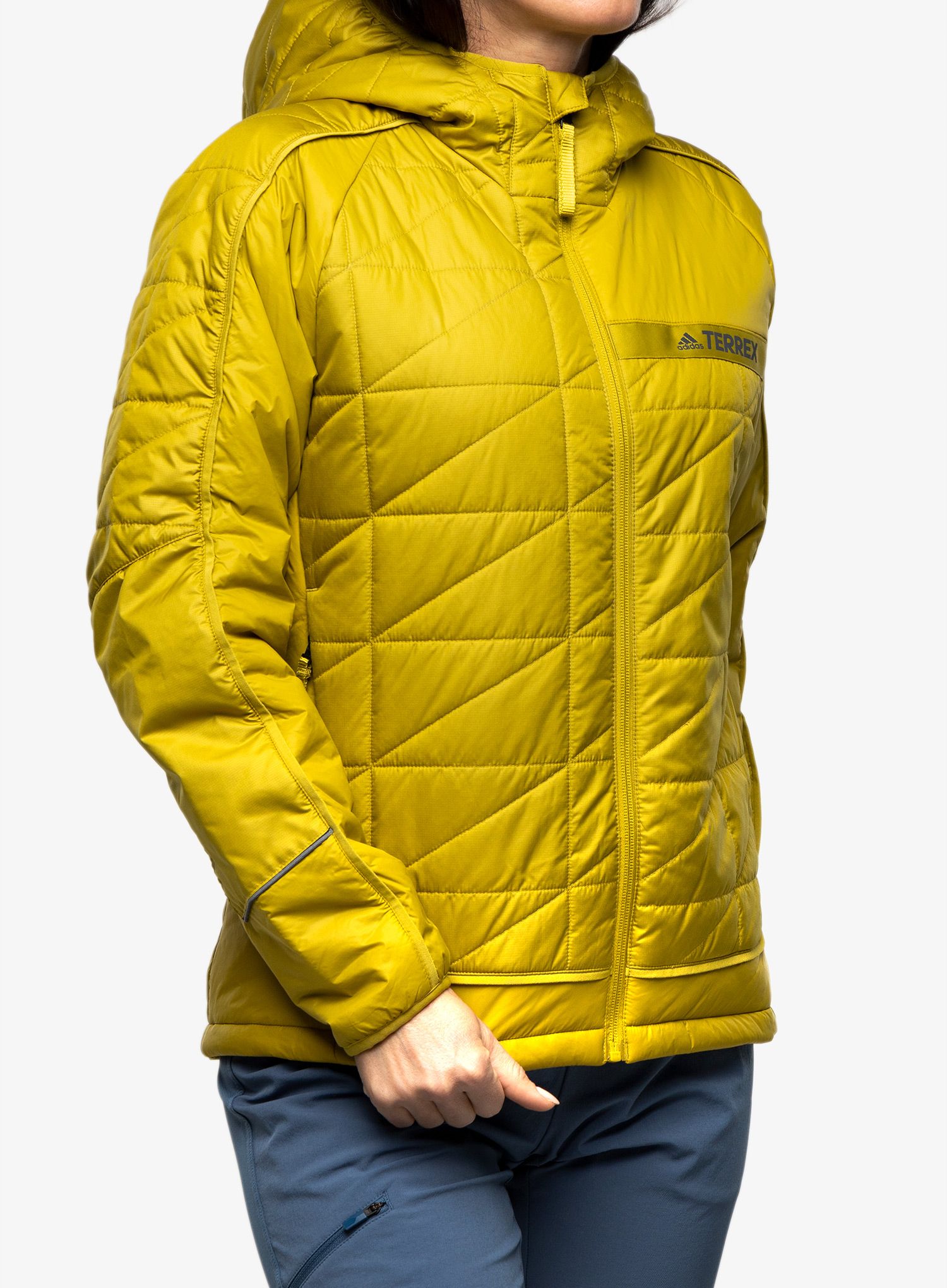 Sintetična jakna adidas TERREX Multi Synthetic Insulated Hooded Jacket - pulse olive