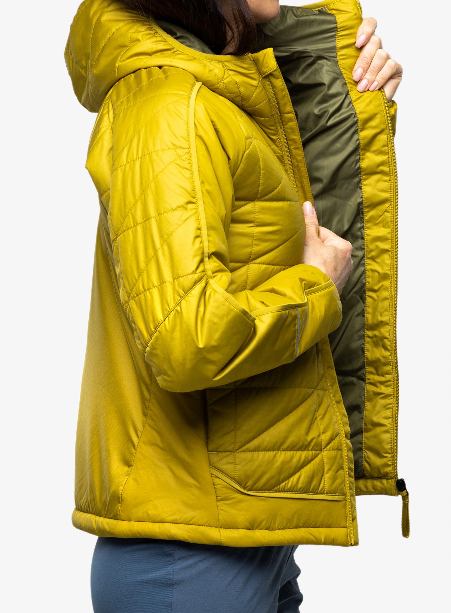 Sintetična jakna adidas TERREX Multi Synthetic Insulated Hooded Jacket - pulse olive